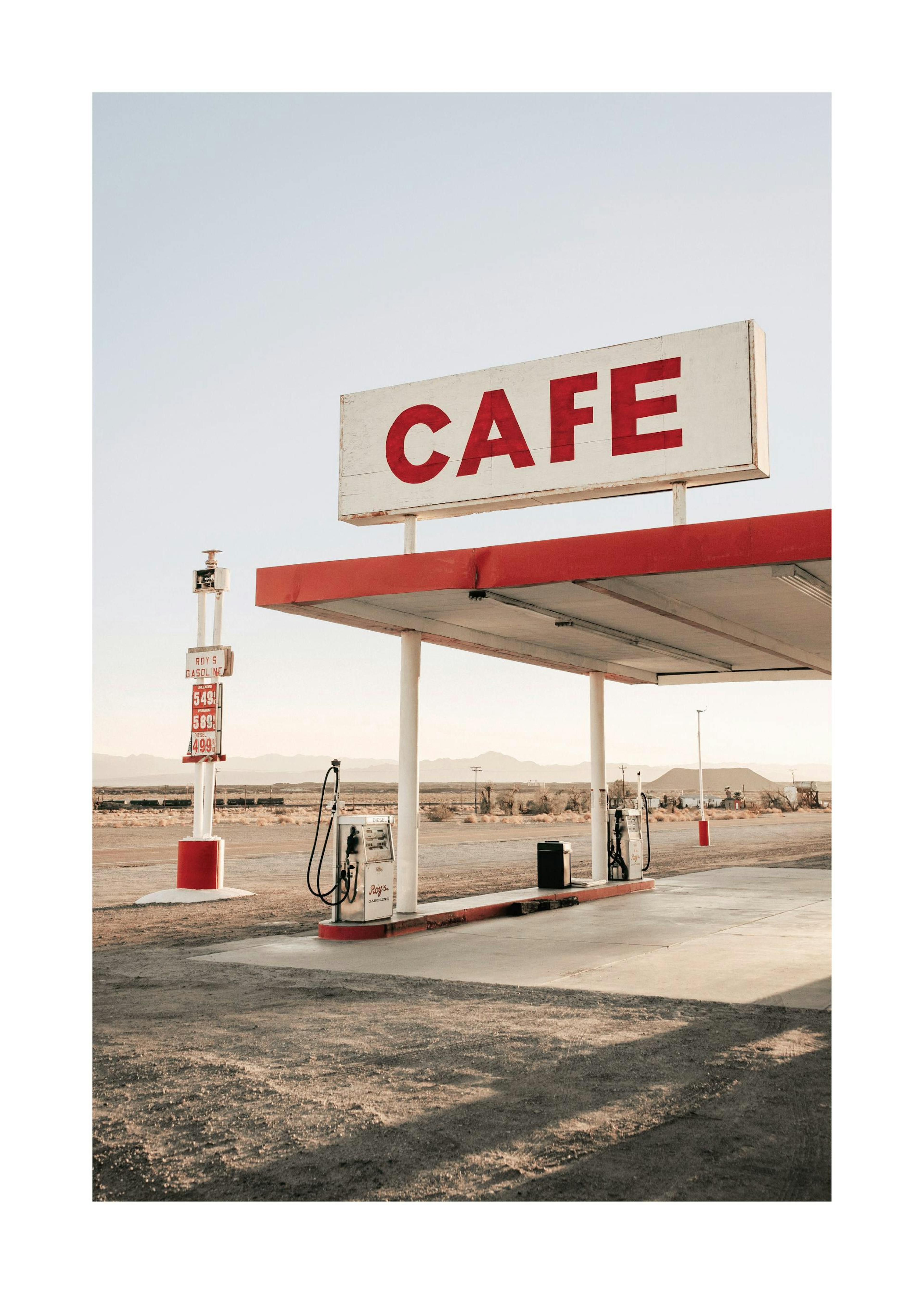 Gas Station Cafe Poster 0