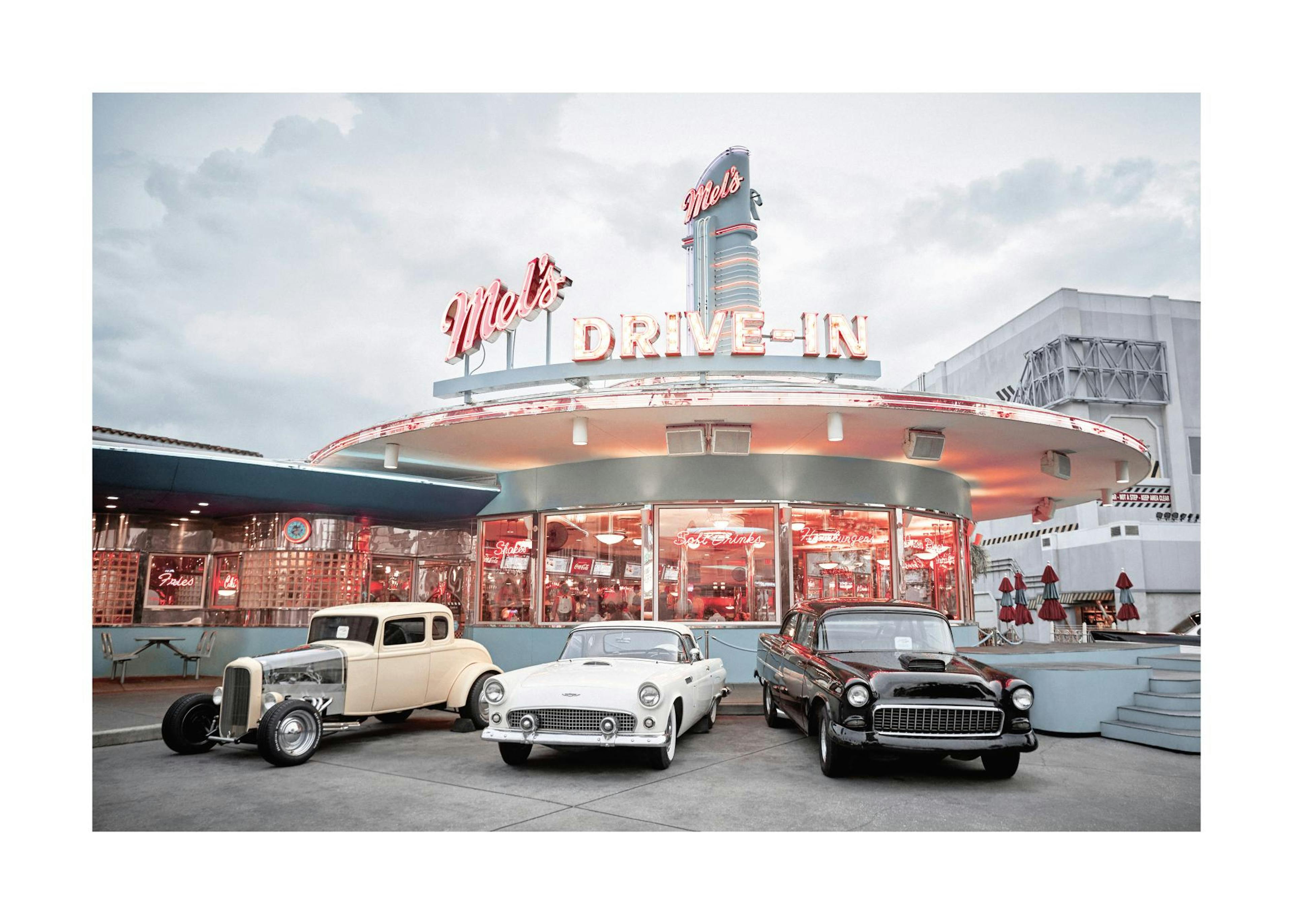 Drive in Diner Print 0
