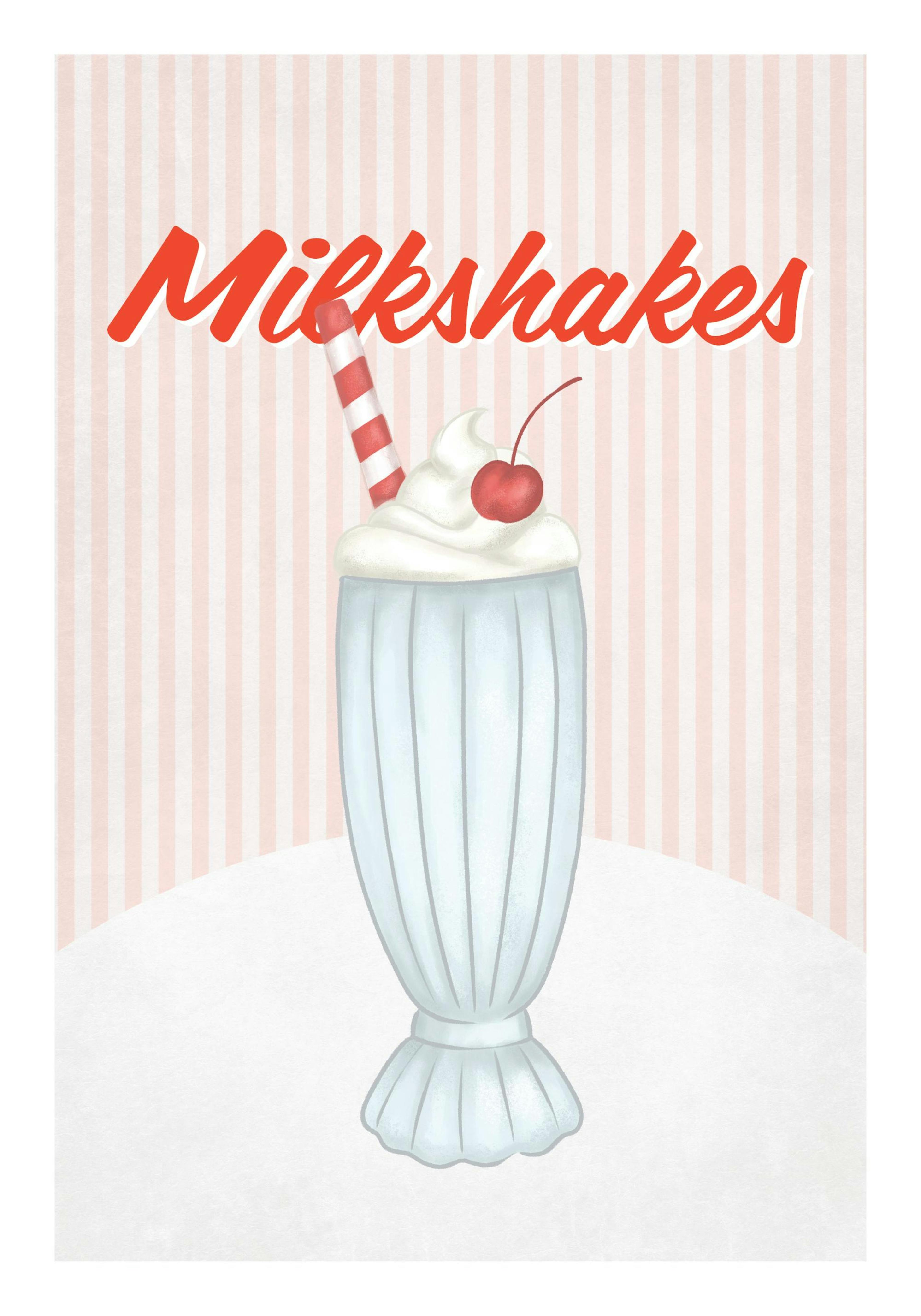 Diner Milkshake Plakat