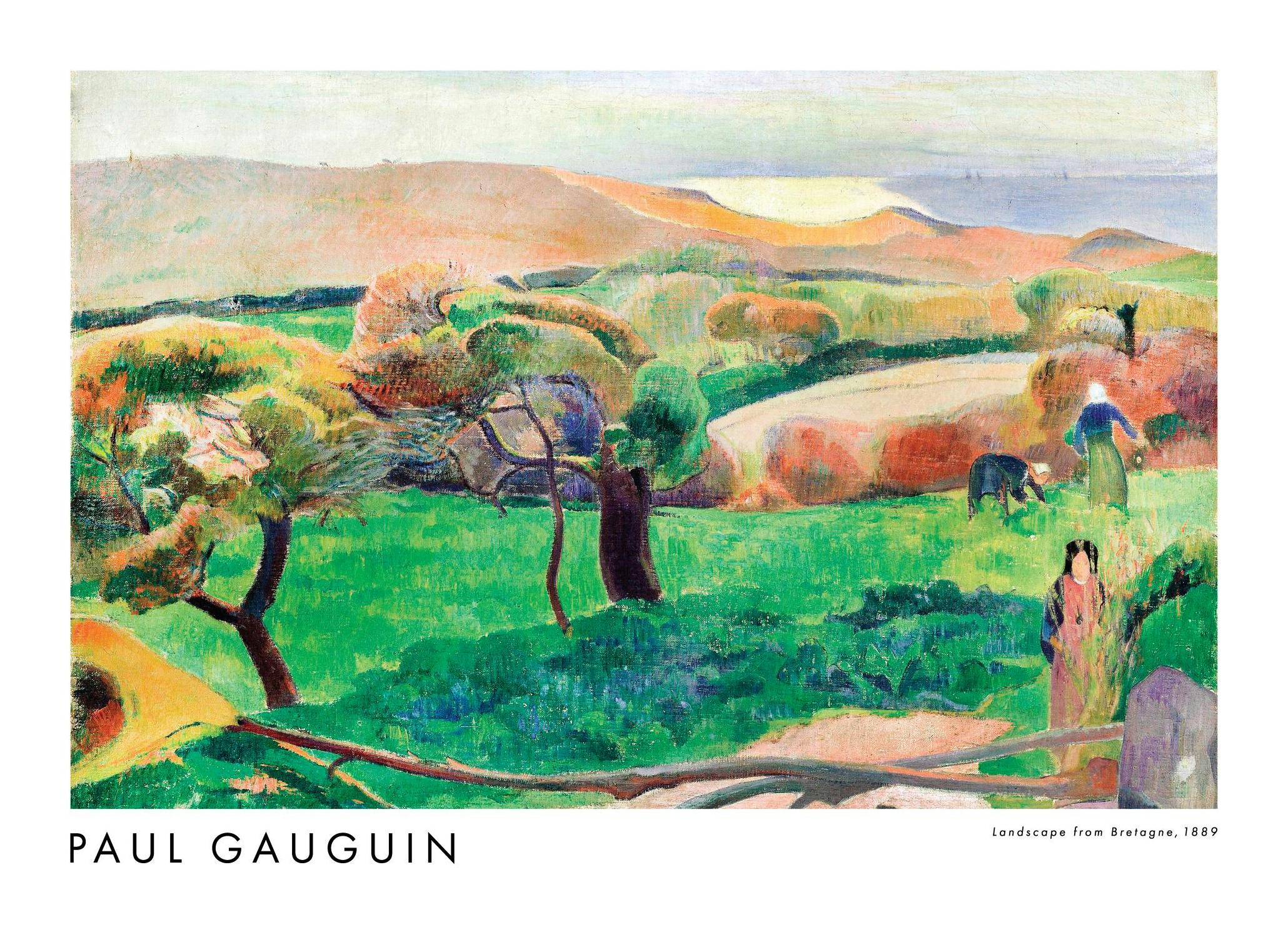 Paul Gauguin - Landscape from Bretagne Poster (30x40 cm) - Paul Gauguin