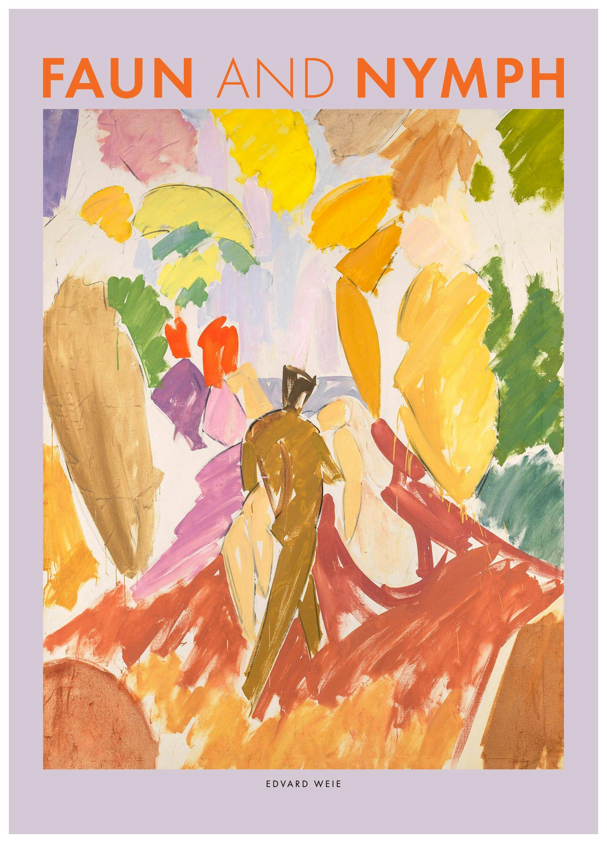 Edvard Weie - Faun and Nymph Print (50x70 cm)