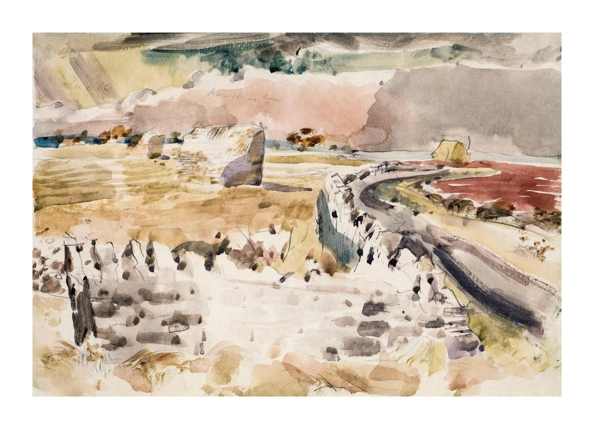 Paul Nash - Oxfordshire Landscape Print (50x70 cm)