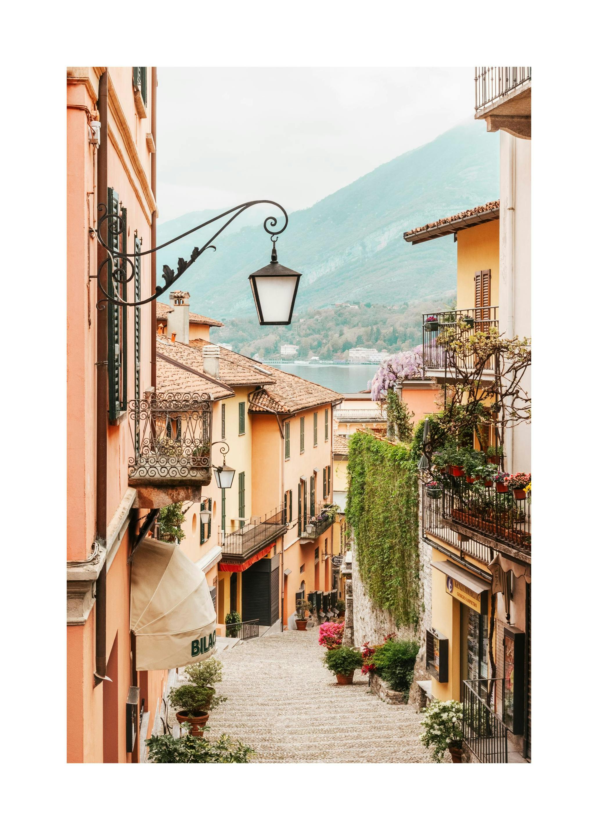 Bellagio Street Poster (50x70 cm)