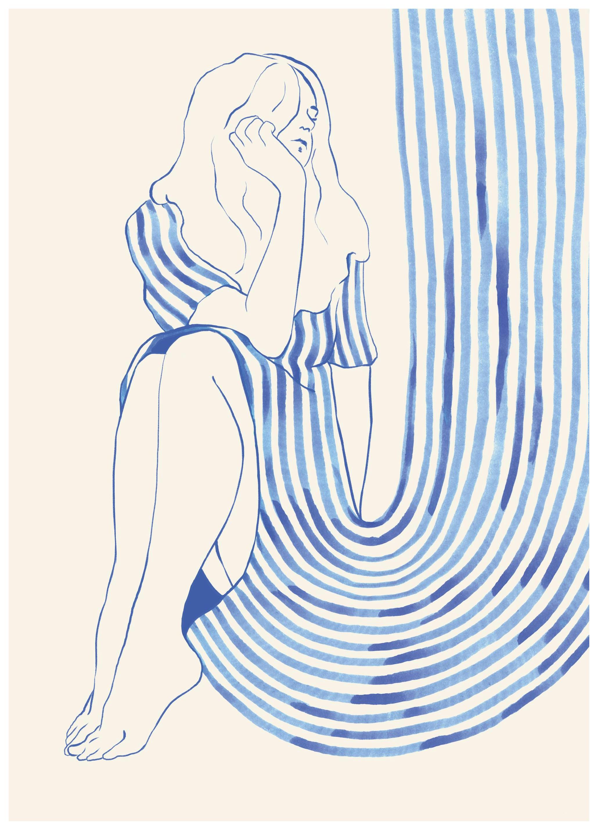 The Blue Dress Poster (30x40 cm) - Poster