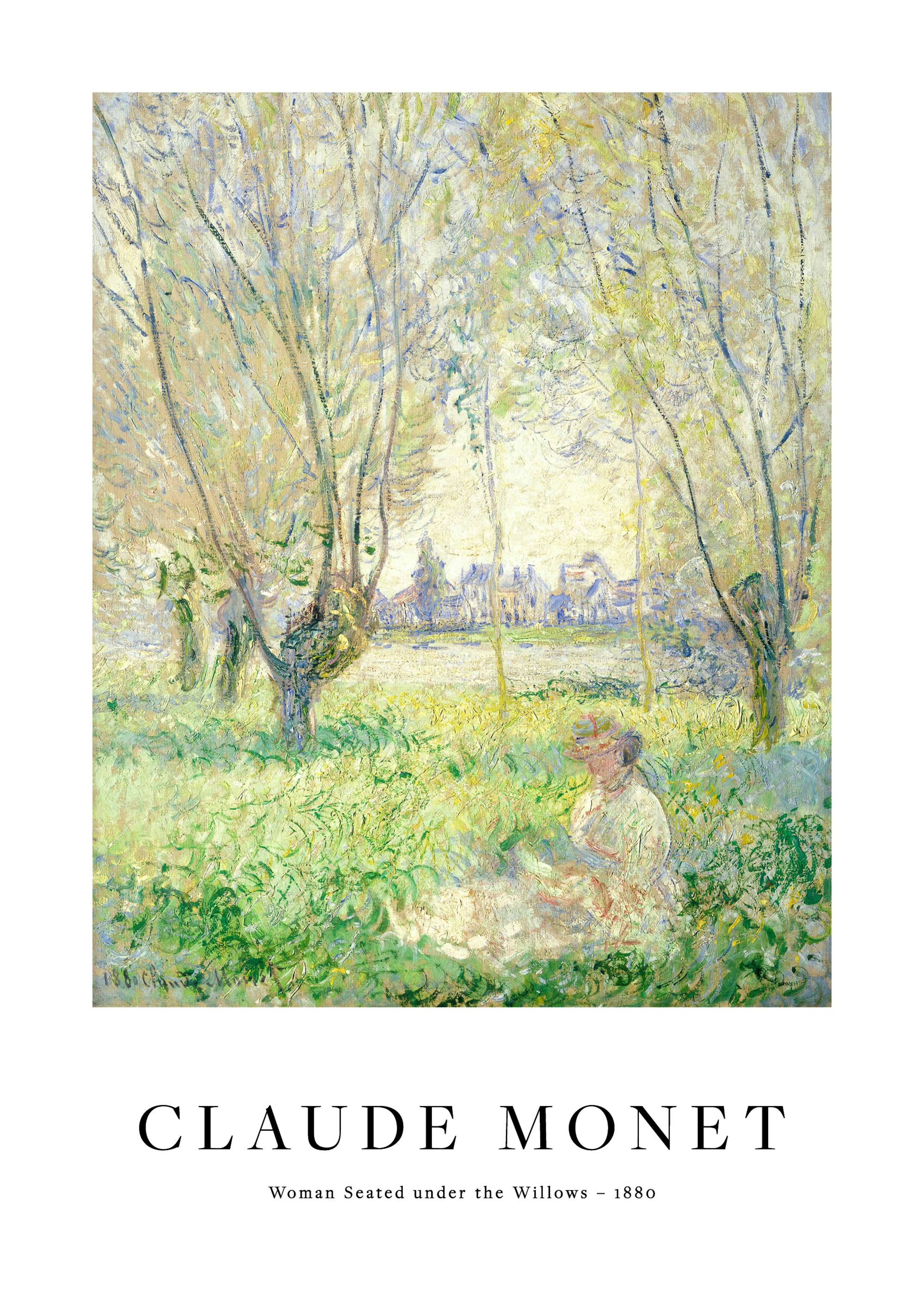 Monet - Woman Seated under the Willows Print 0