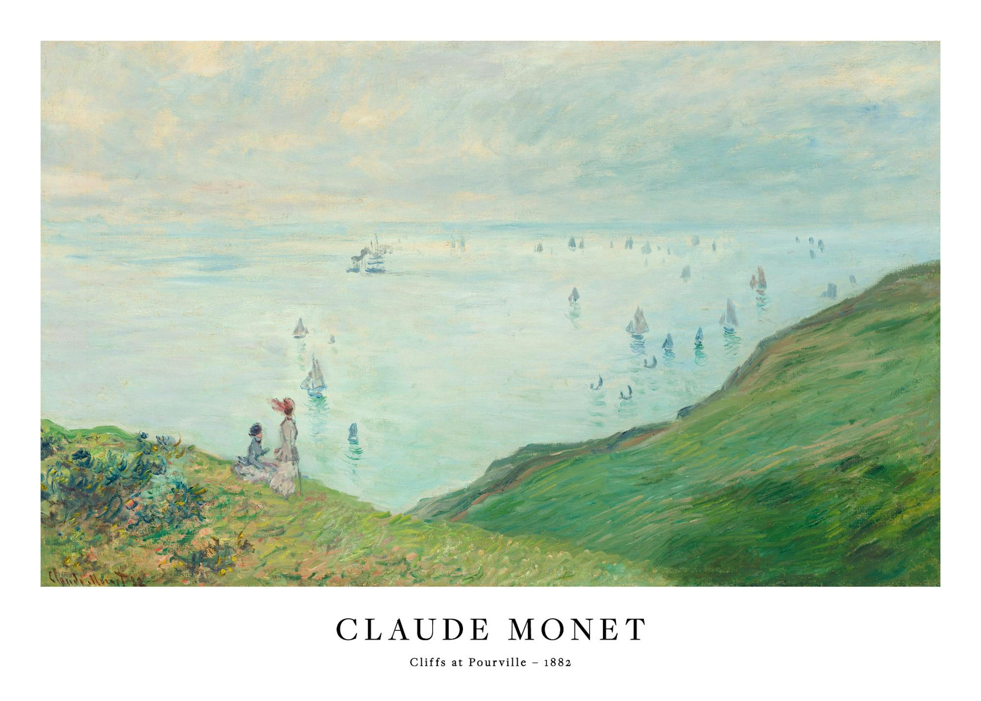 Monet - Cliffs at Pourville Print 0