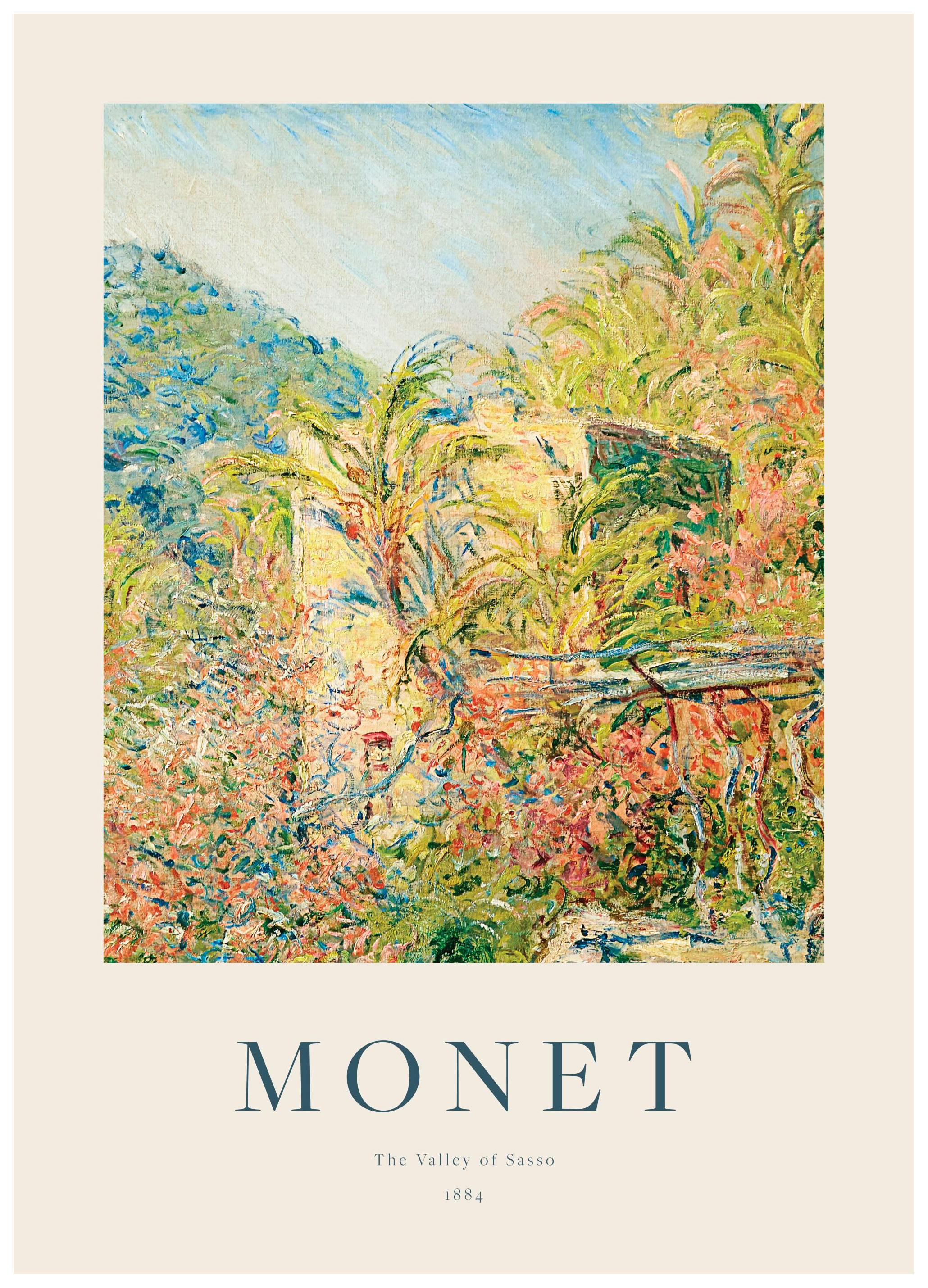 Prints - Monet - The Valley of Sasso Print (50x70 cm) - Monet Prints