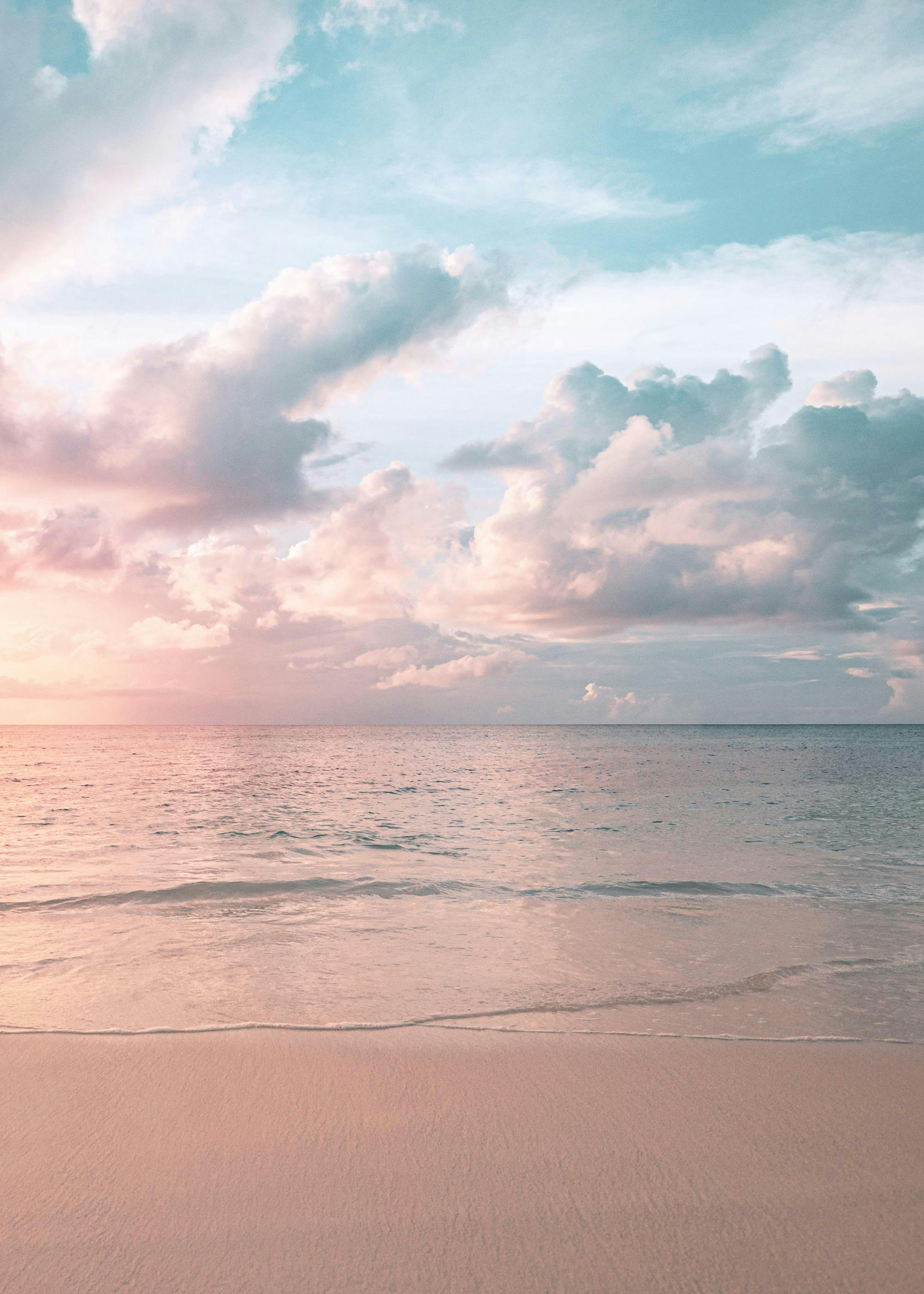 Pastel Sky Beach No2 Poster 0