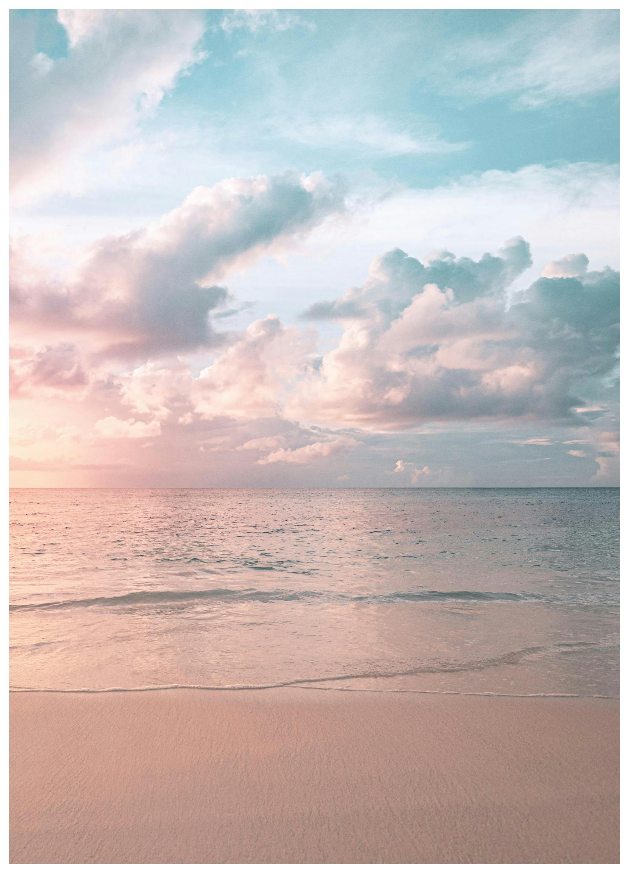 Pastel Sky Beach No2 Plakat (30x40 cm)