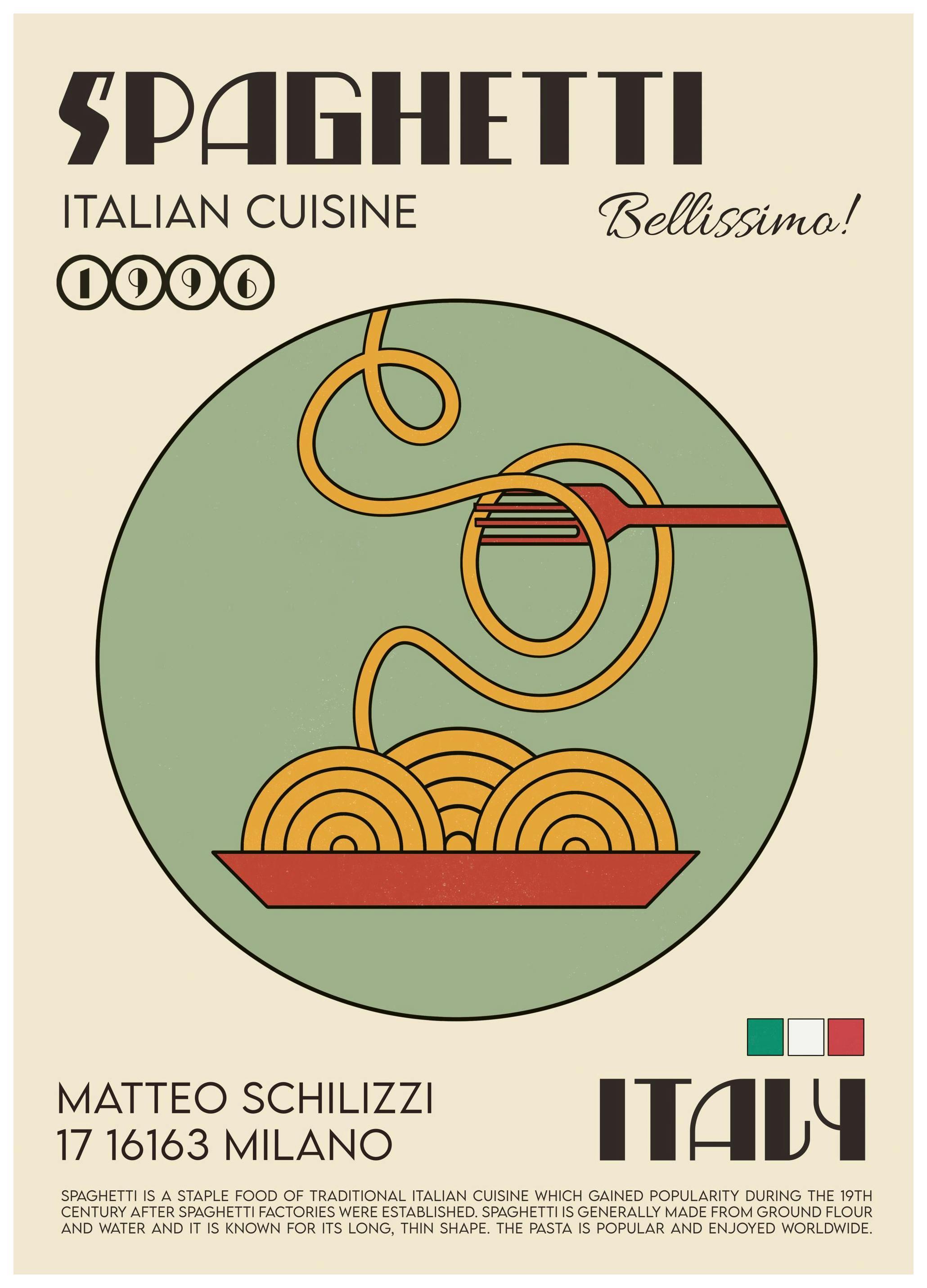 We made something nice - The Spaghetti Poster (21x30 cm)