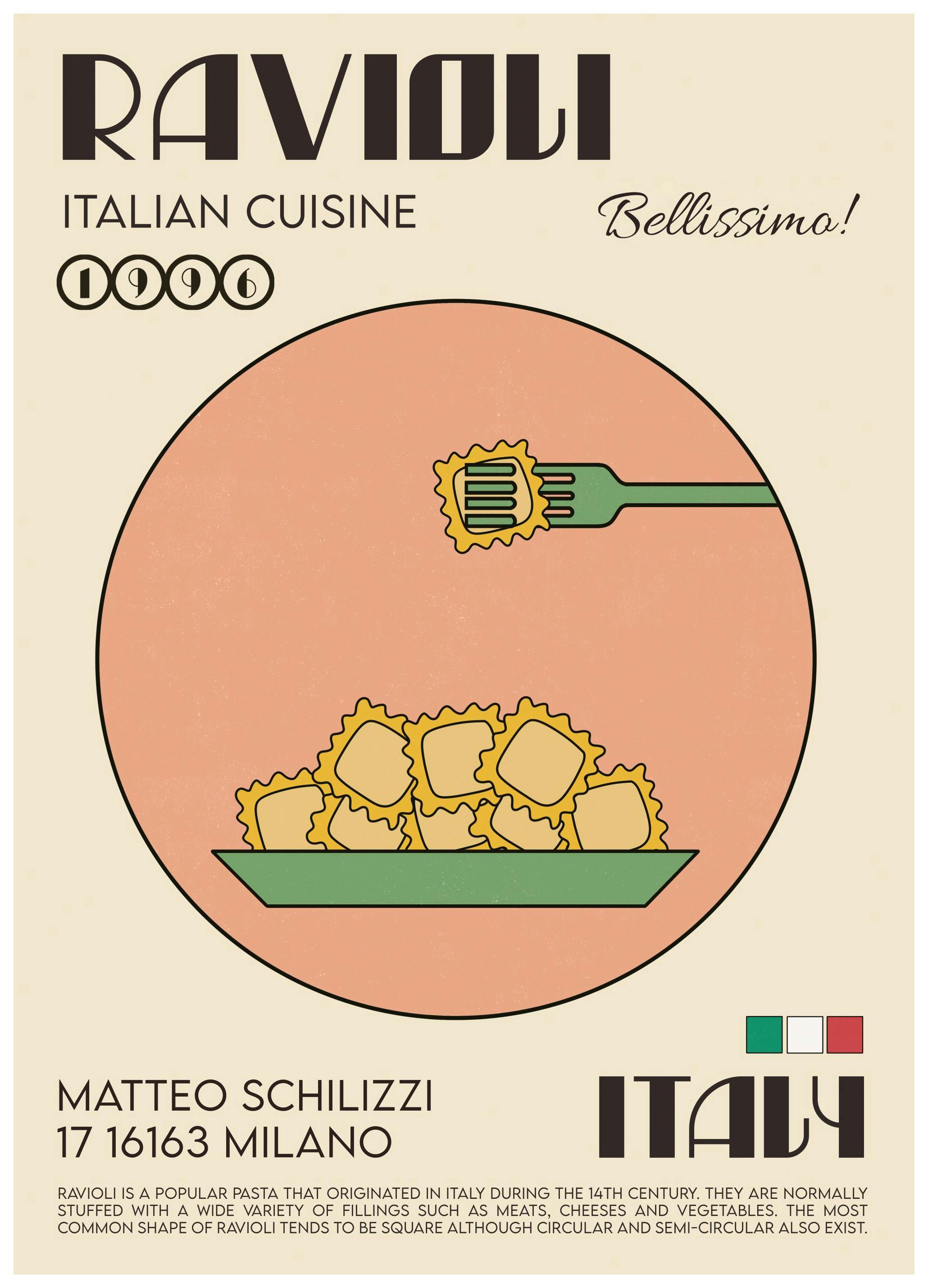 We made something nice - The Ravioli Poster (21x30 cm)