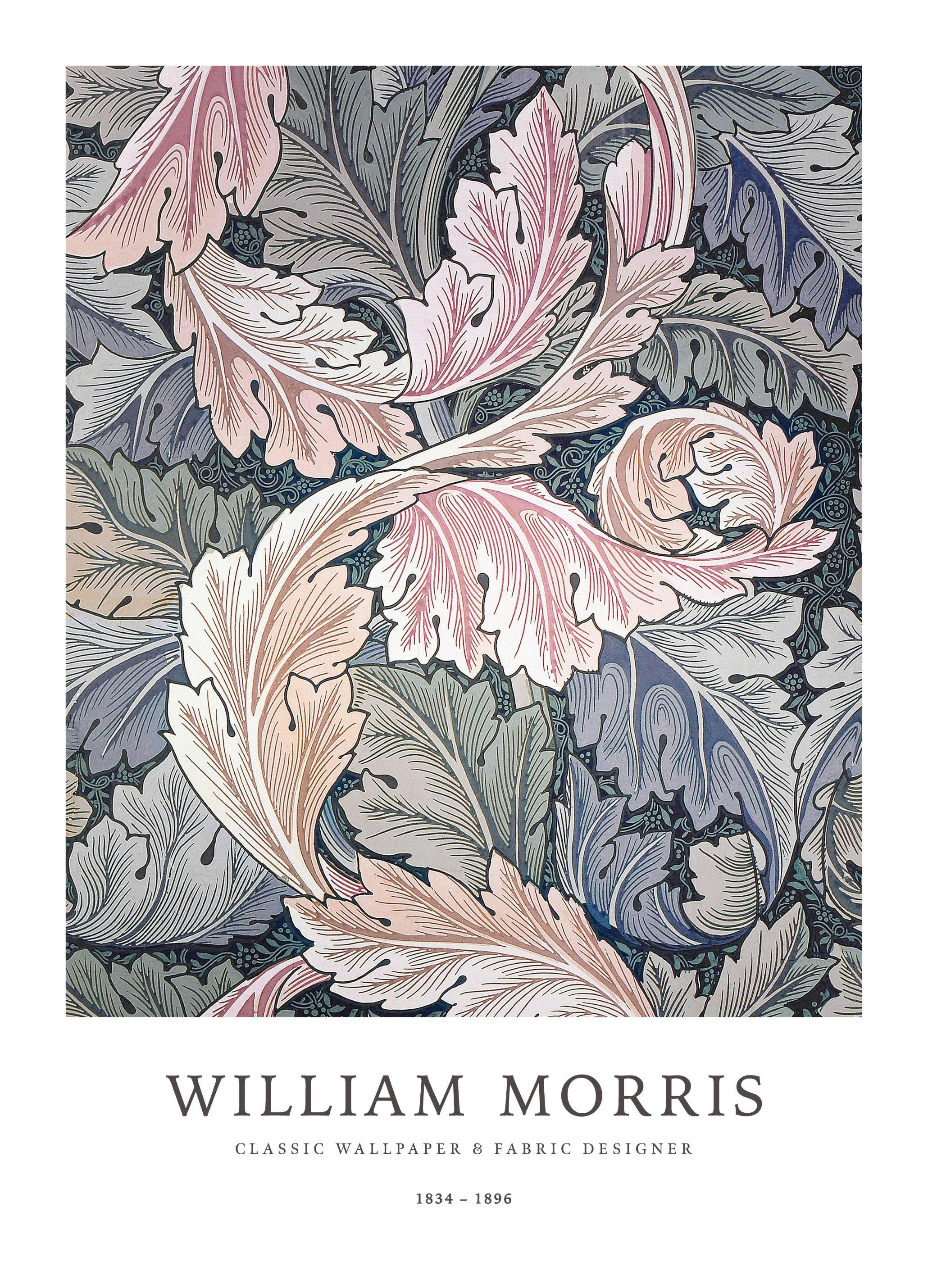 William Morris - Botanical Pattern Print (21x30 cm)- William Morris Posters