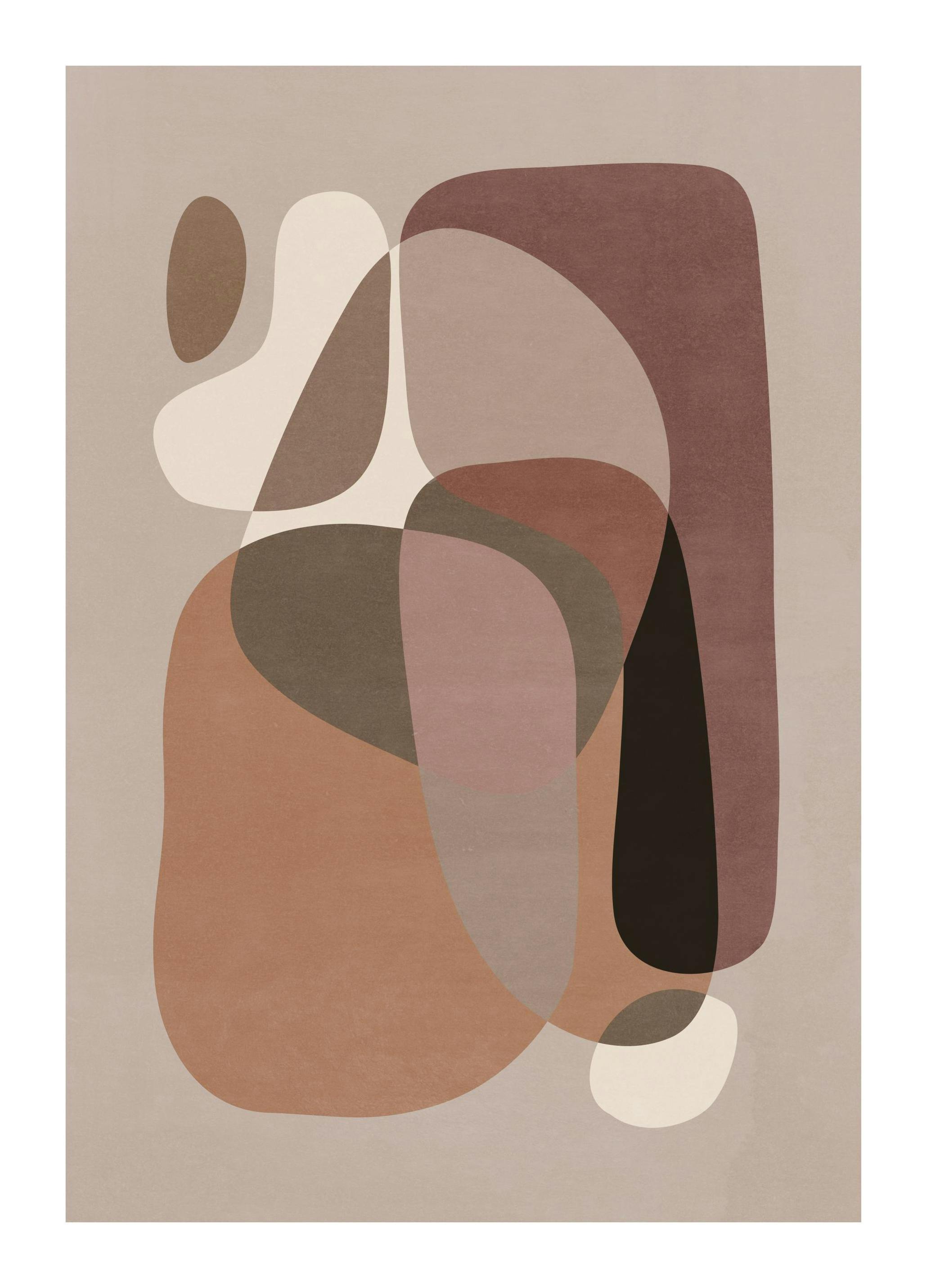 Curvy Forms Plakat (70x100 cm)-Plakaty