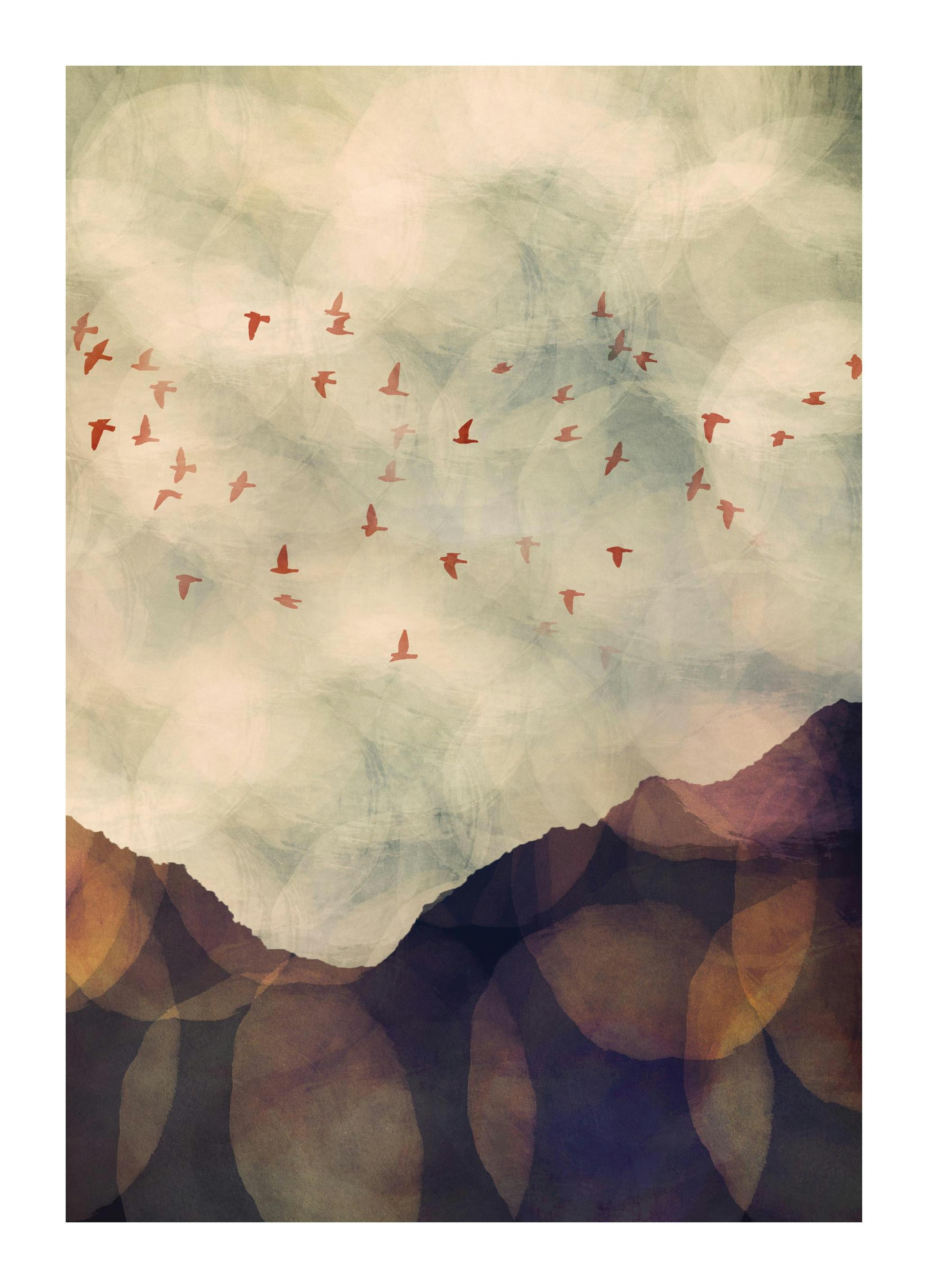 SpaceFrog Designs - Dusk Plakat (50x50 cm)- SpaceFrog Designs