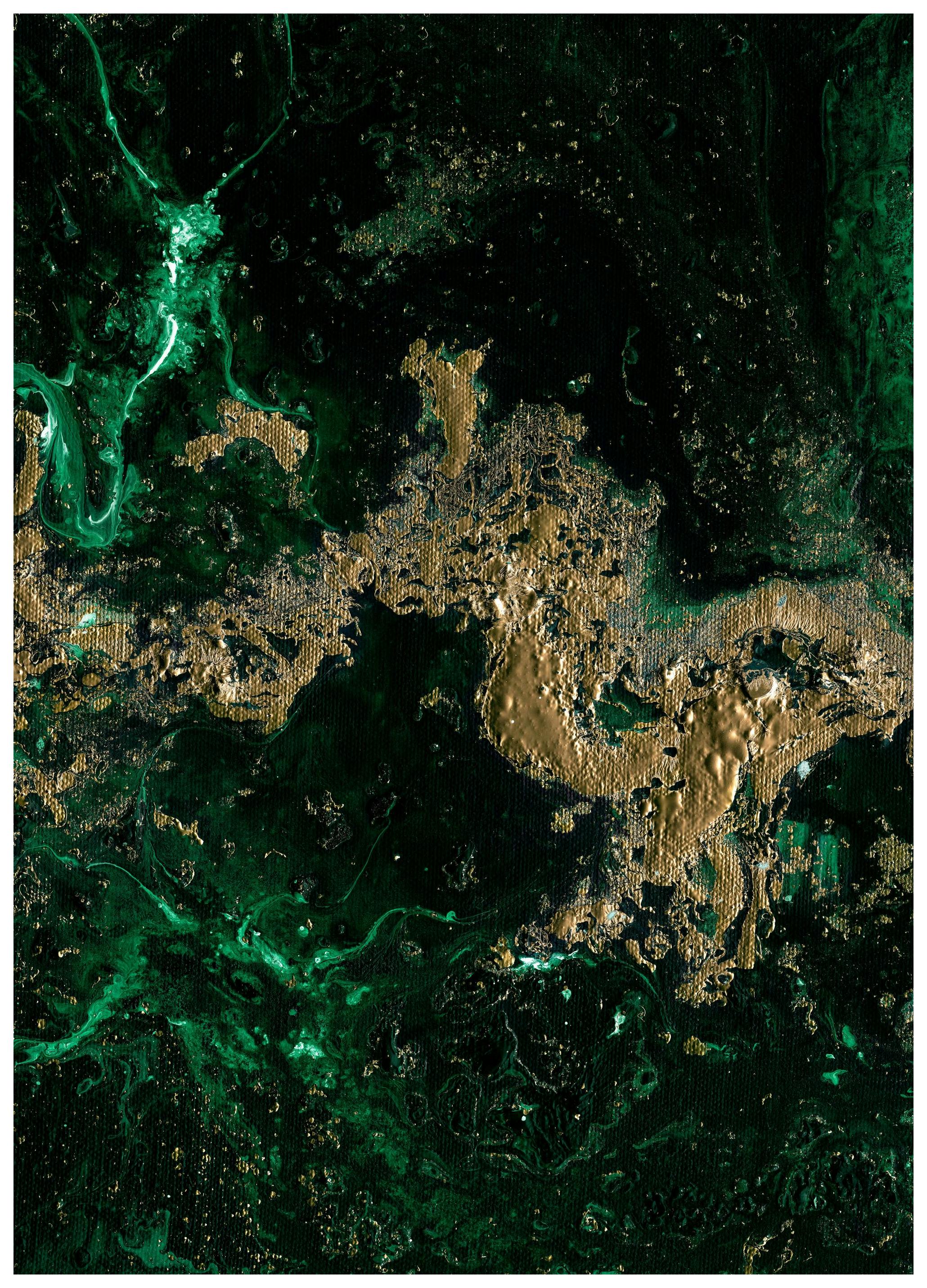 Green Gold Poster (30x40 cm)- Arte moderna