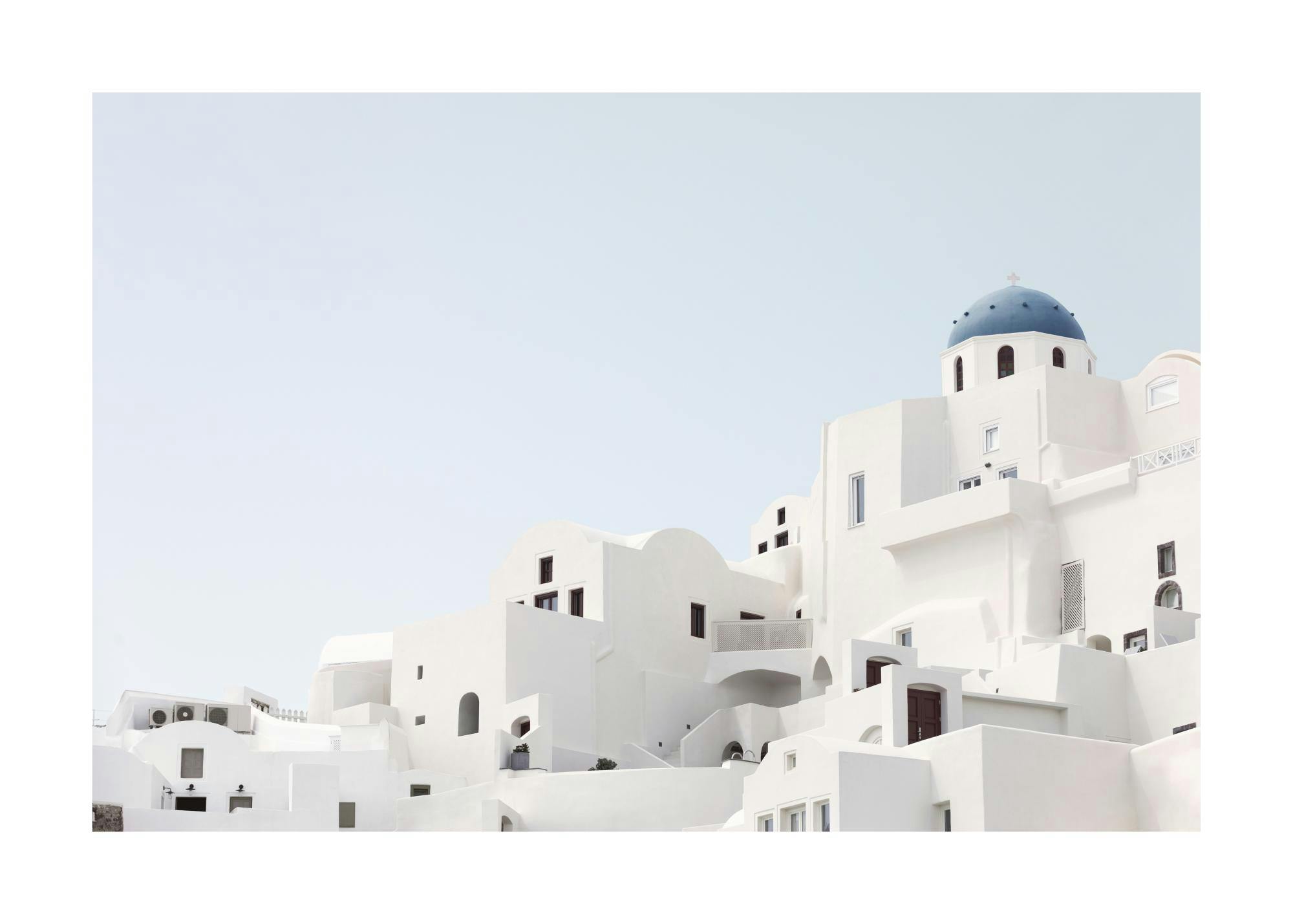 Santorini Village View Poster 0