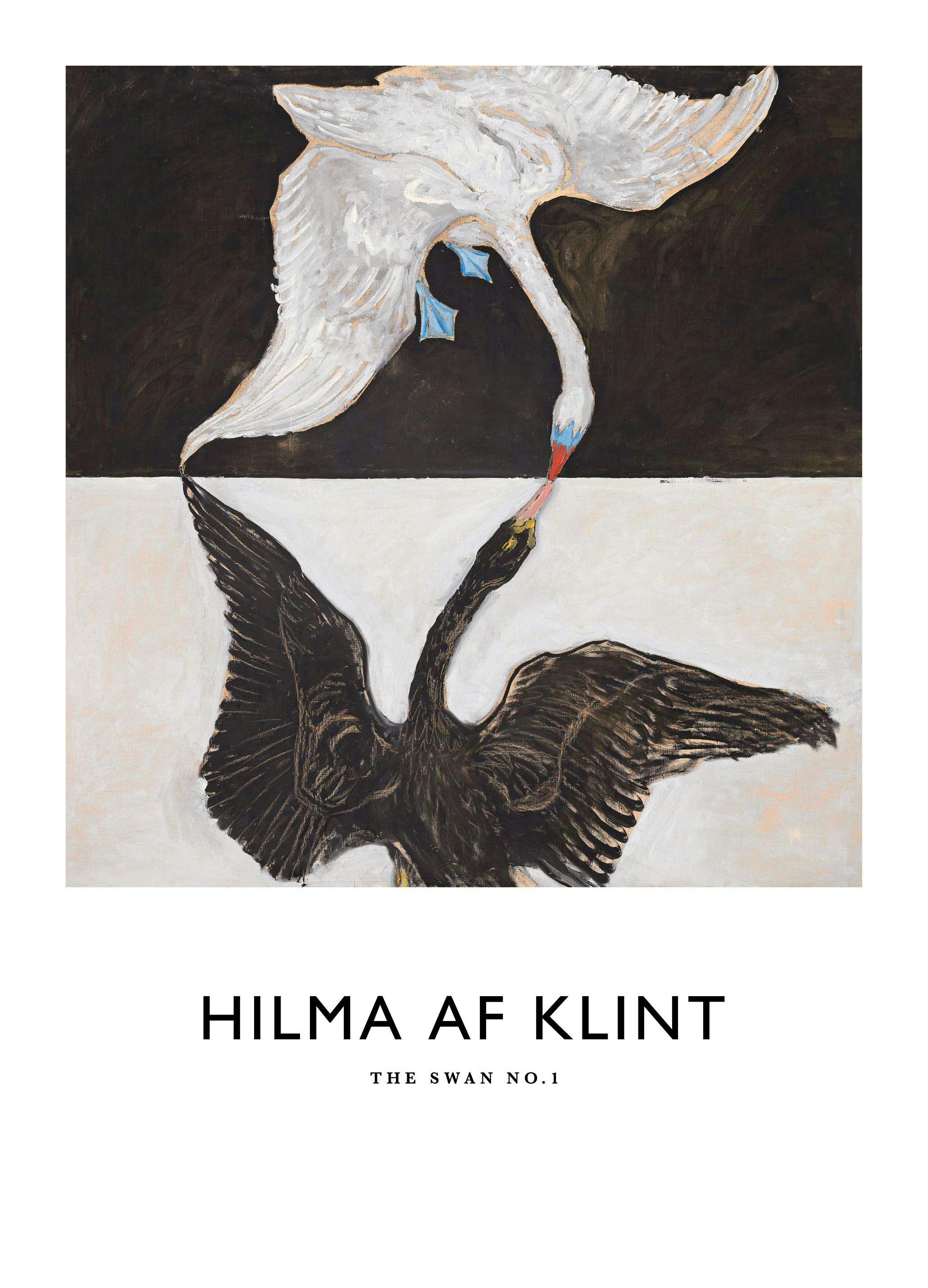 Plakat - The Swan, No. 1 by Hilma af Klint (21x30 cm)- Hilma af Klint Plakat