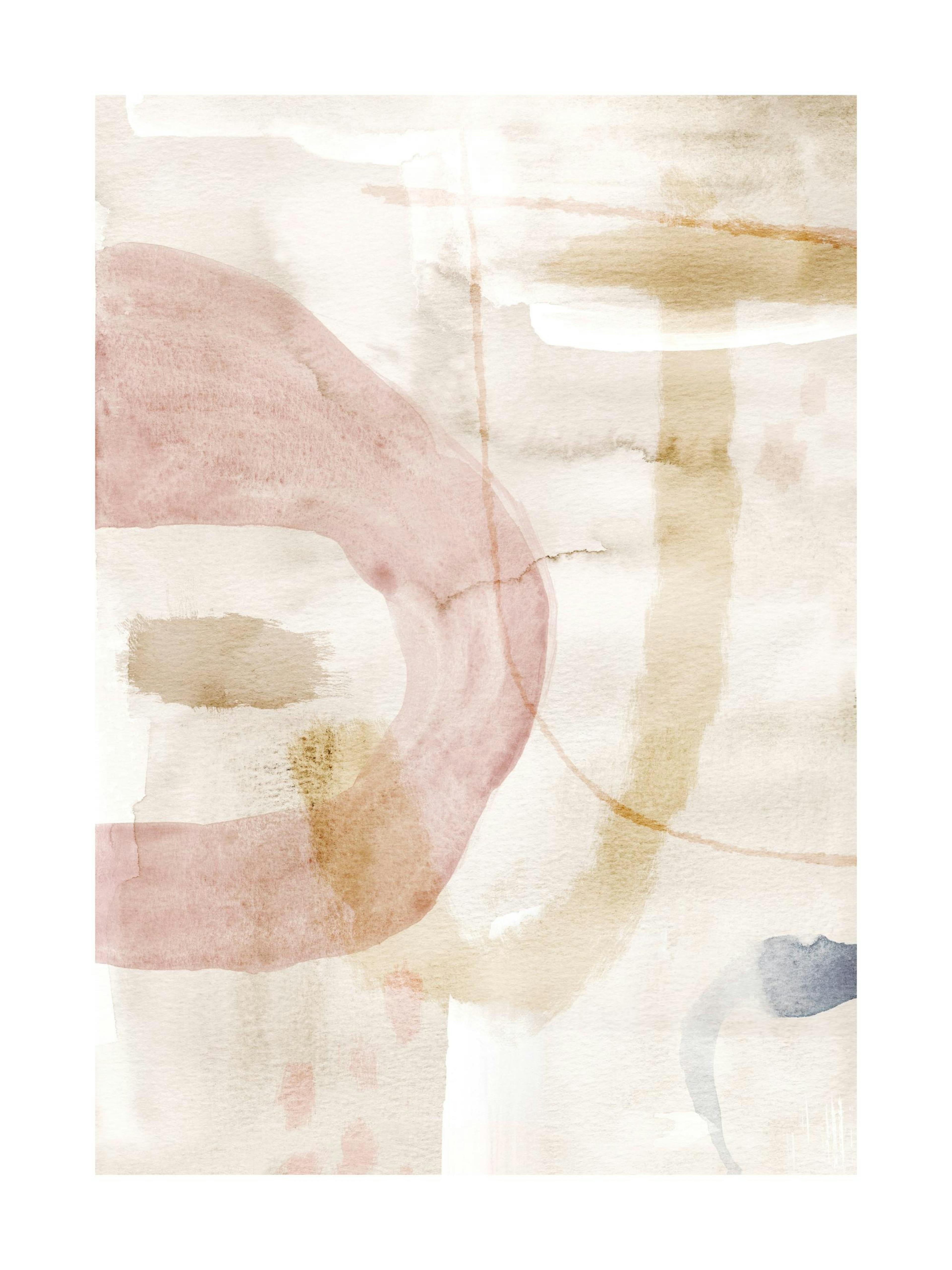 Soft Abstract Watercolor No1 Print
