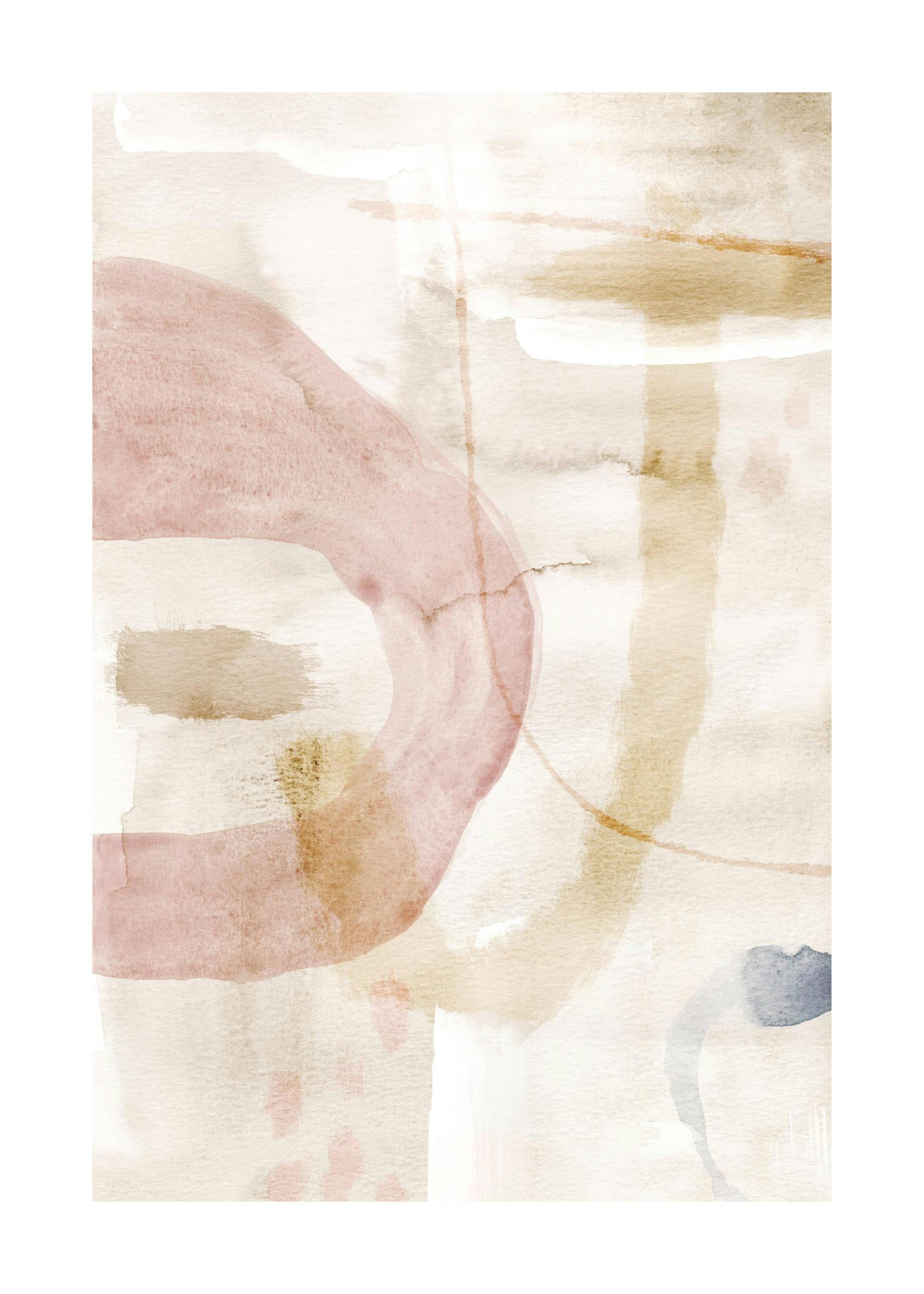 Soft Abstract Watercolor No1 Poster 0