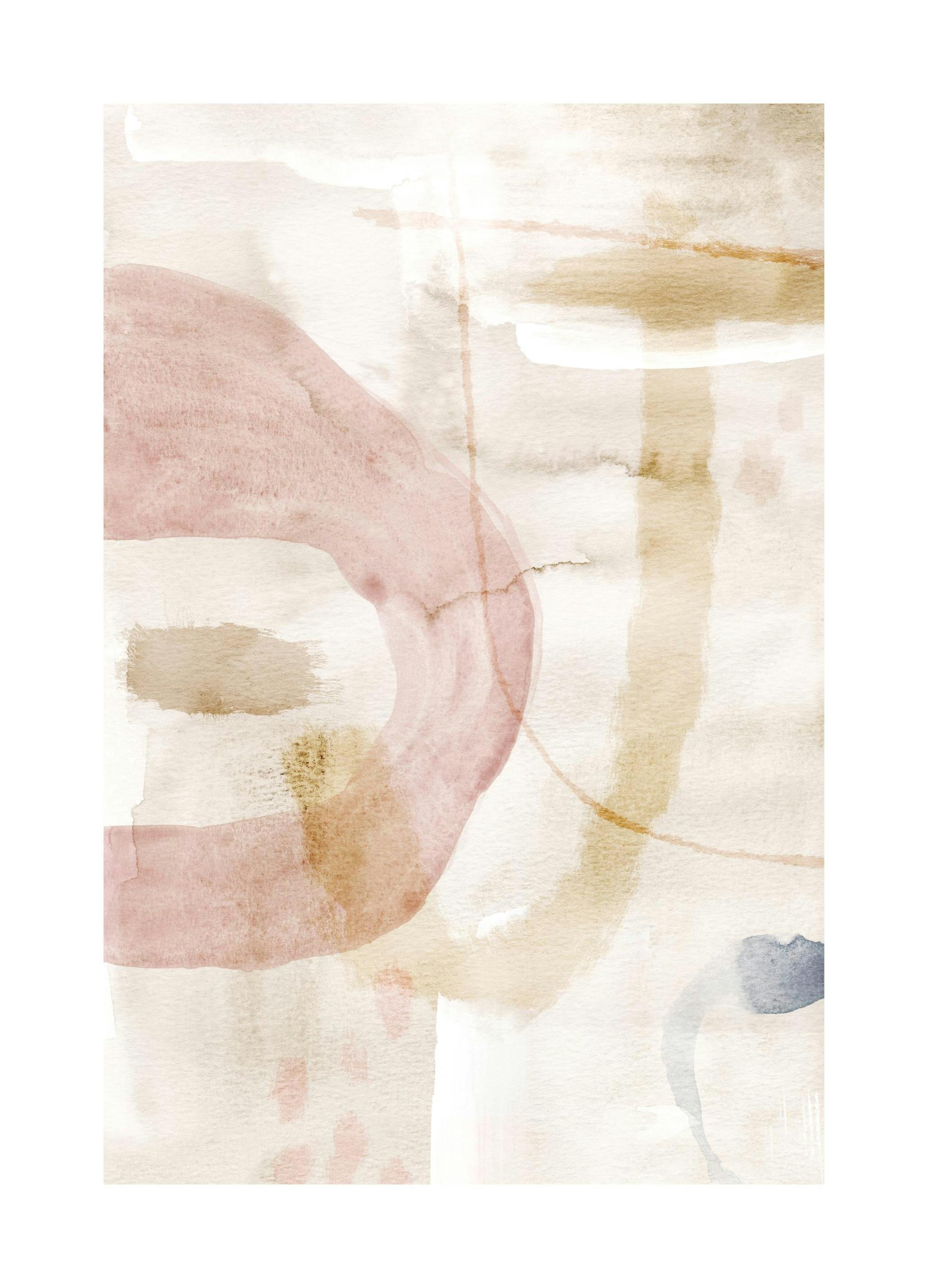 Soft Abstract Watercolor No1 Poster (30x40 cm)