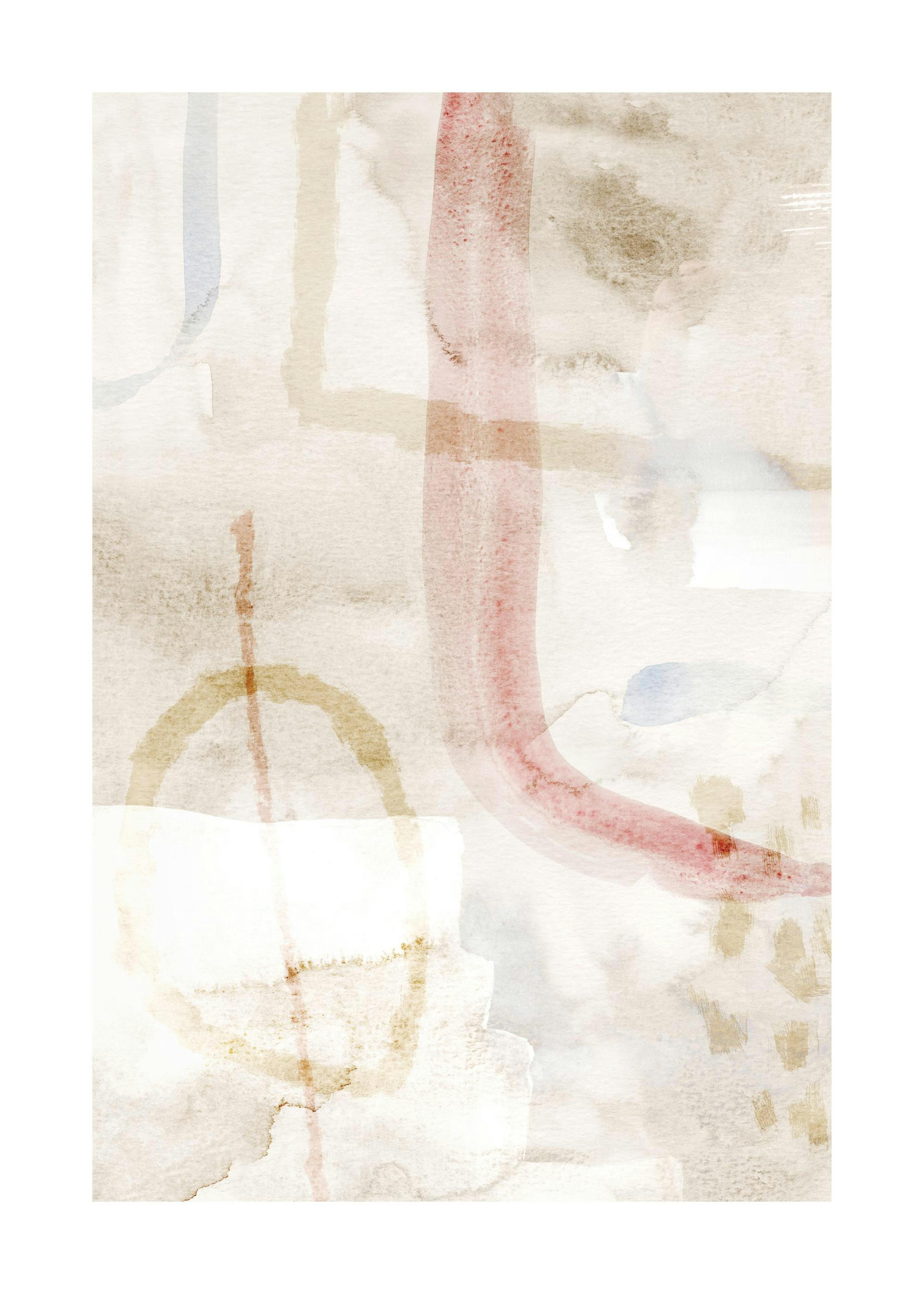 Soft Abstract Watercolor No2 Print 0
