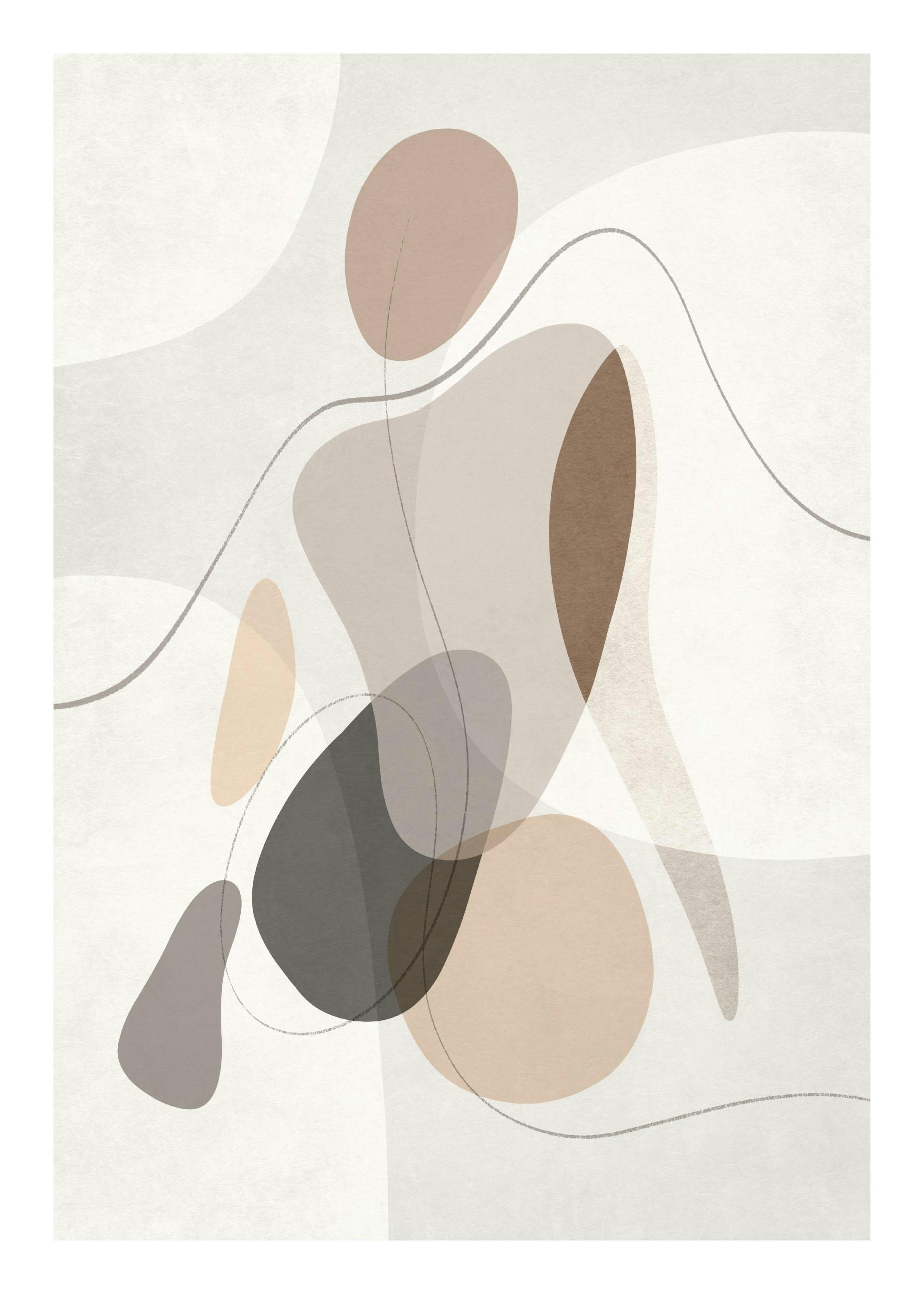 Organic Shapes Figure No1 Plakát 0