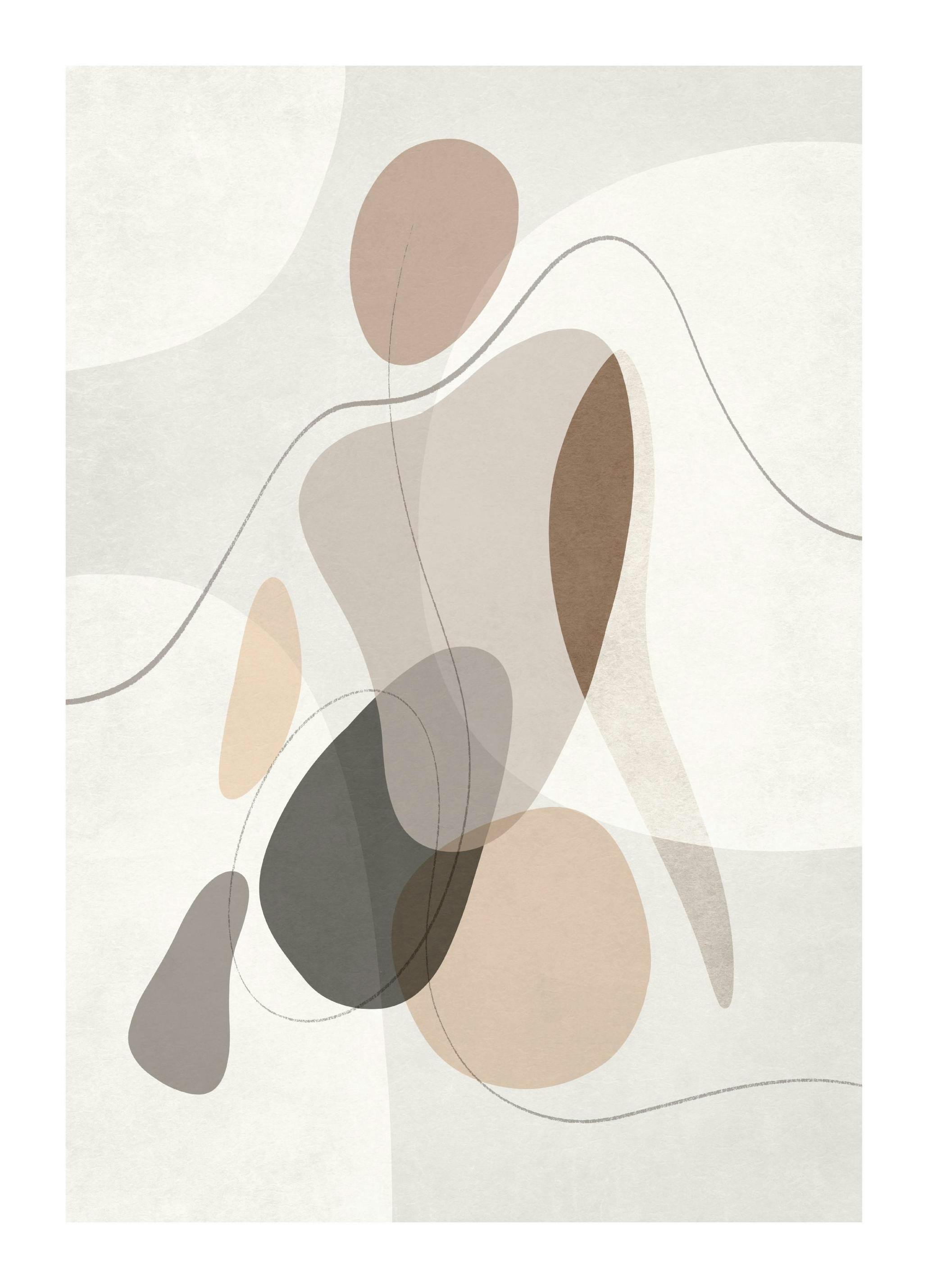 Organic Shapes Figure No1 Print (21x30 cm)