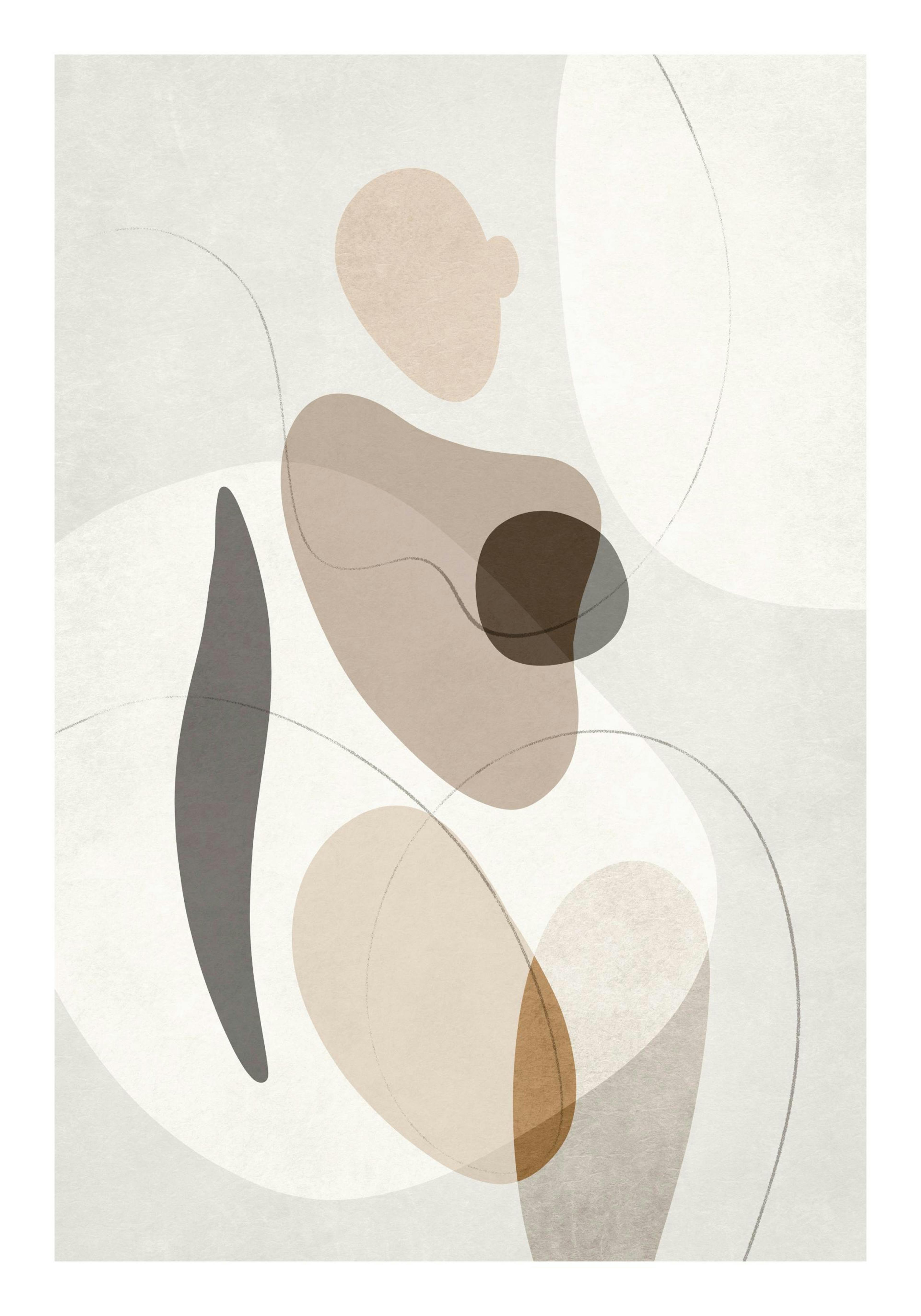 Organic Shapes Figure No2 Poster 0