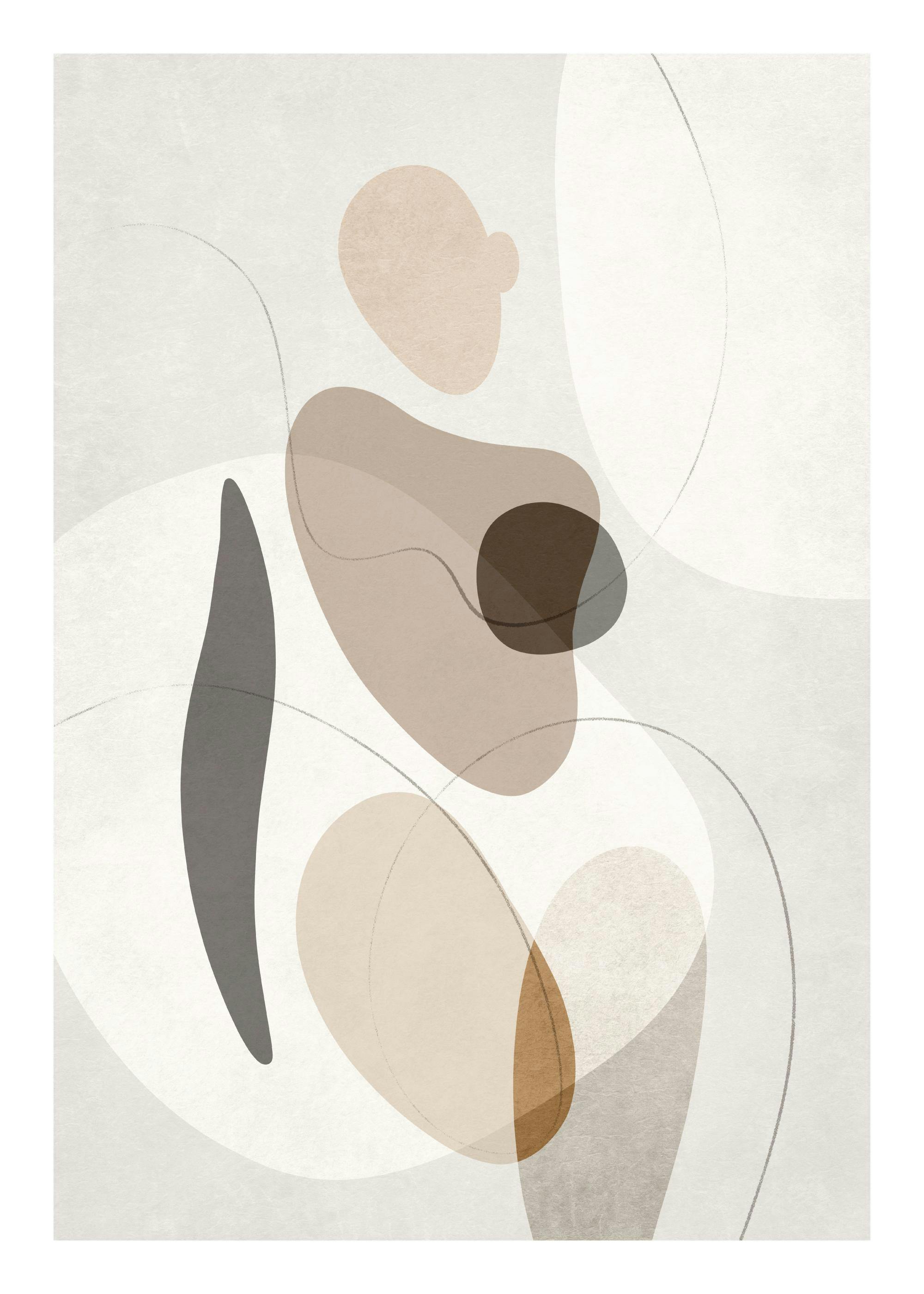 Organic Shapes Figure No2 Print 0