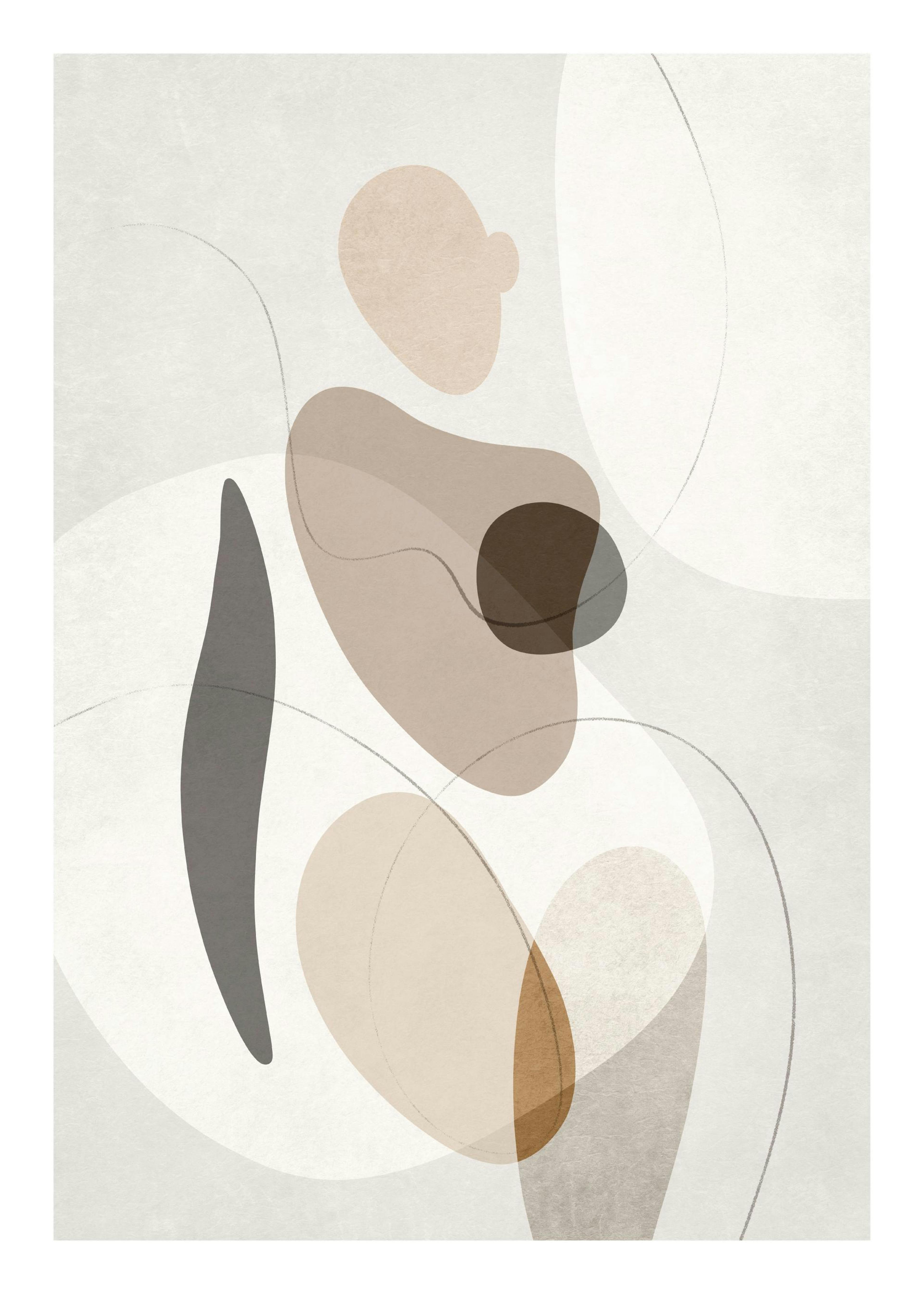 Organic Shapes Figure No2 Affiche 0