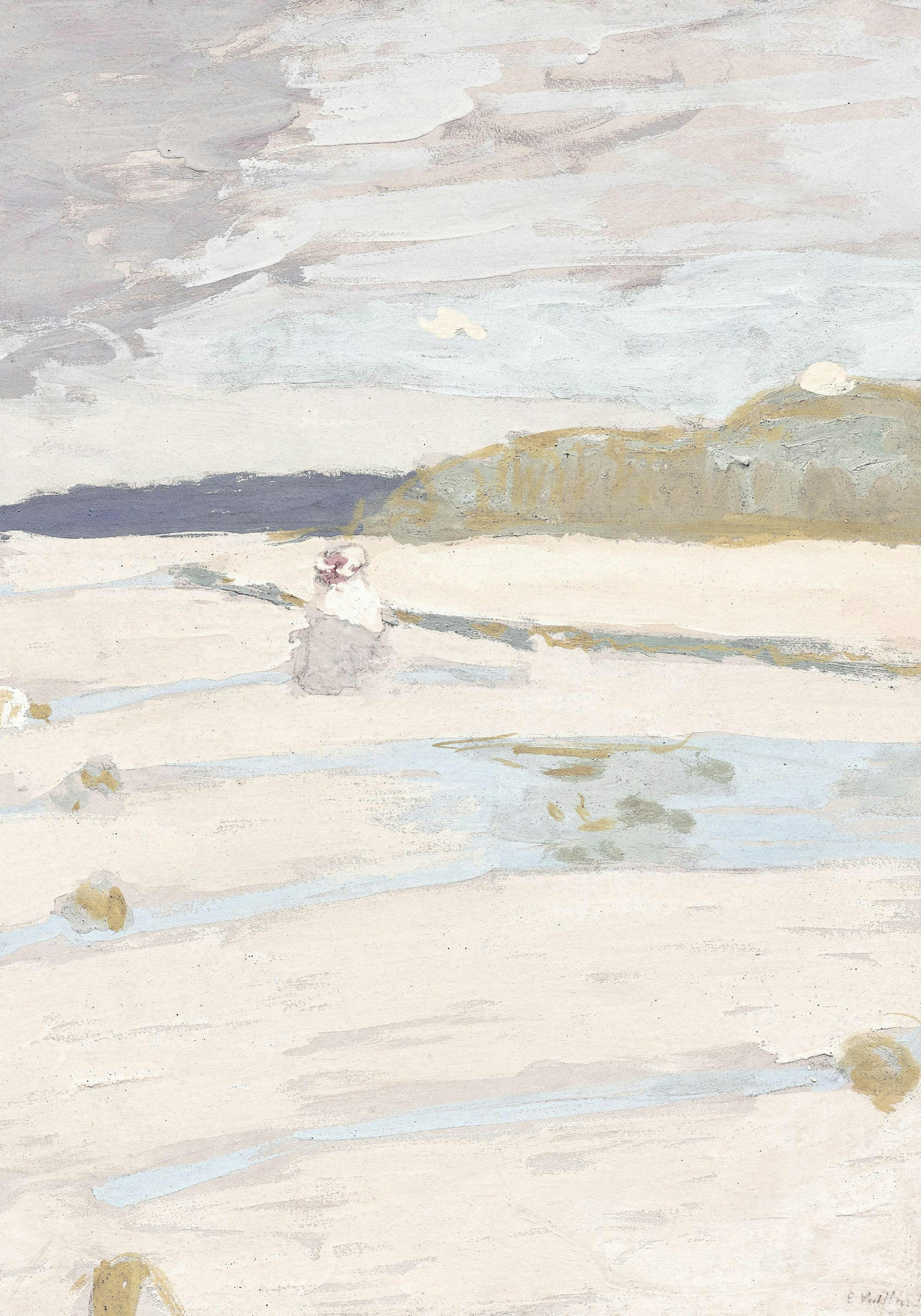 Édouard Vuillard - The Beach at Saint-Jacut Poster