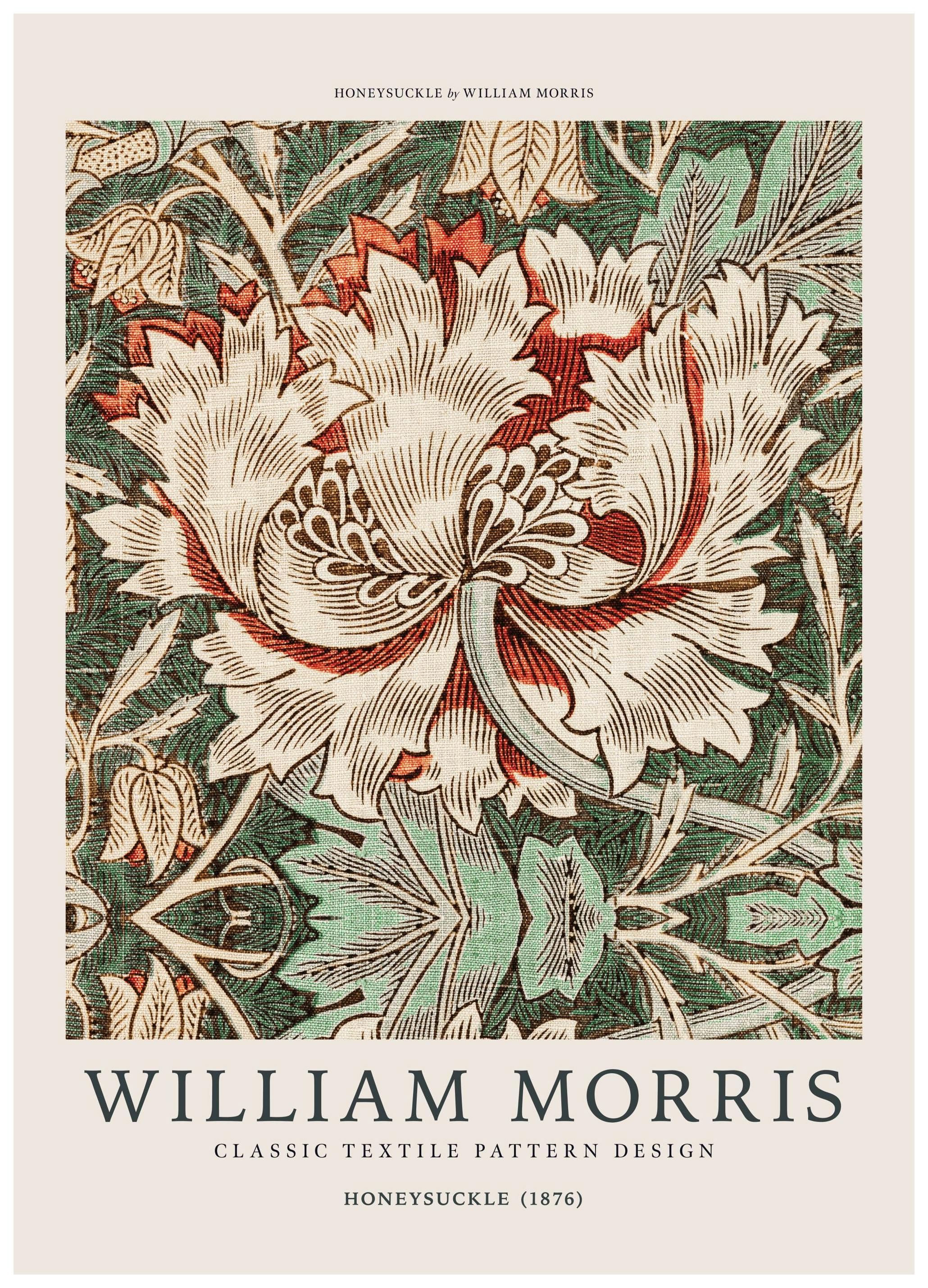 William Morris - Honeysuckle Print (21x30 cm)- William Morris Posters