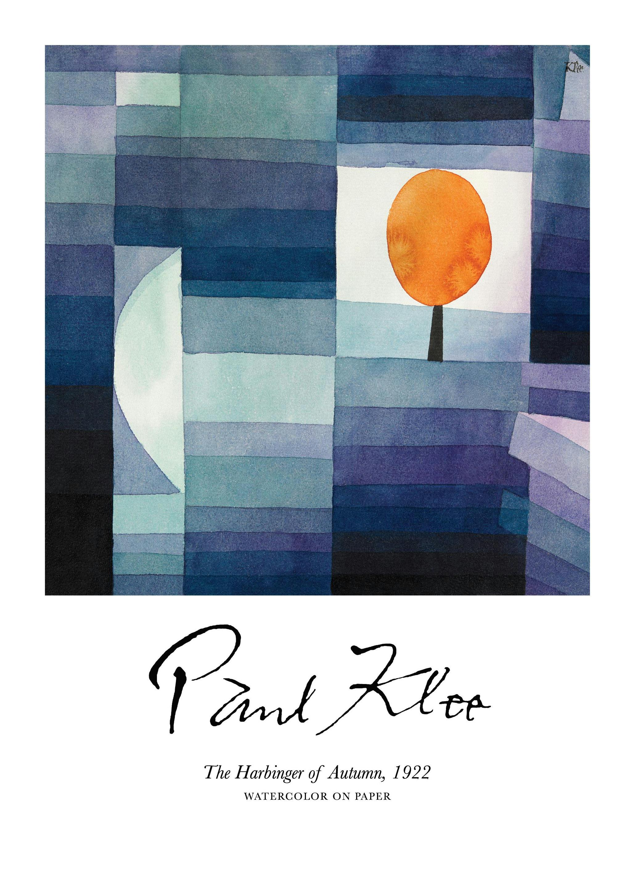 Paul Klee - The Harbinger of Autumn Print (50x70 cm)- Paul Klee Posters