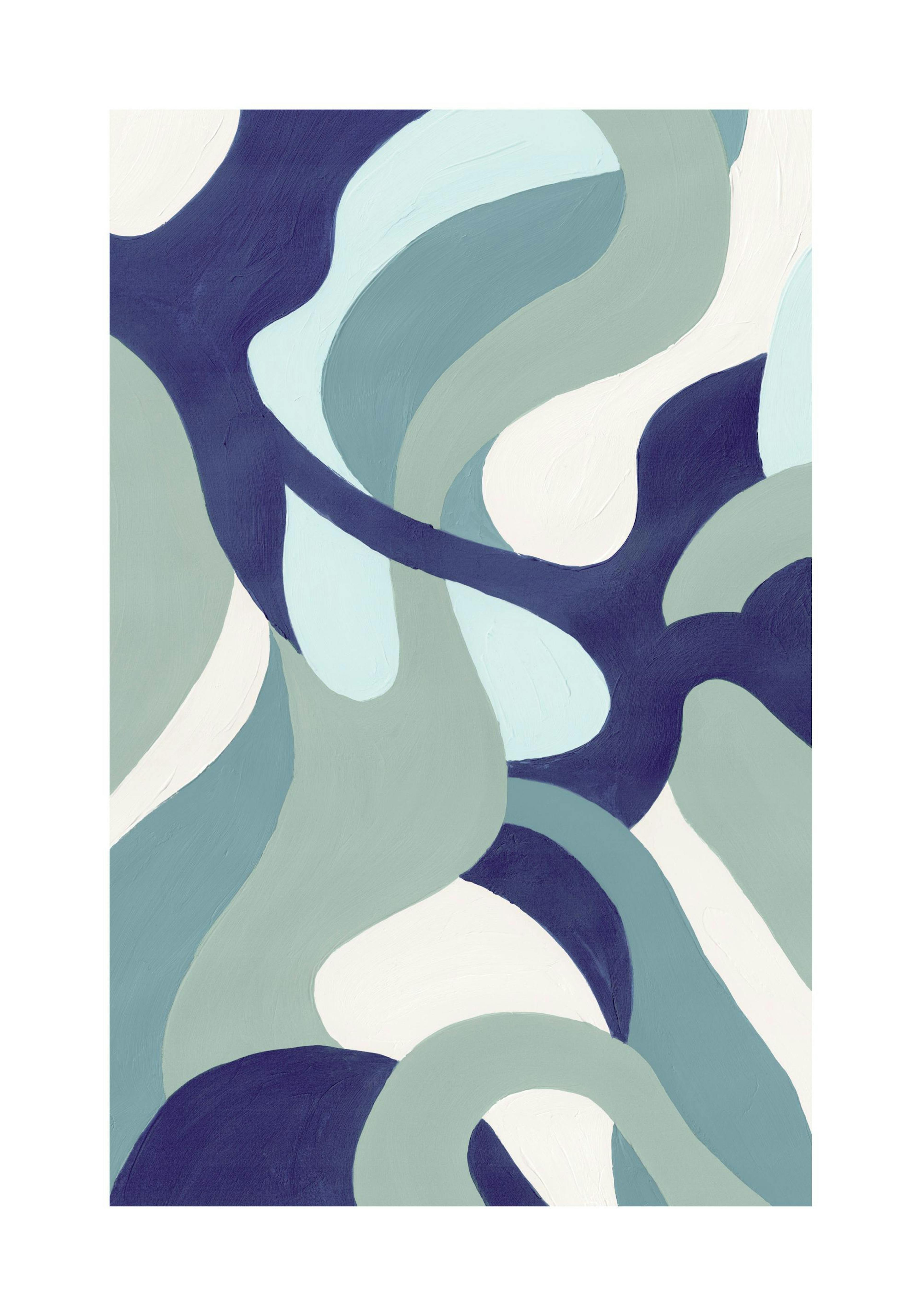 Acrylic Organic Paths Poster