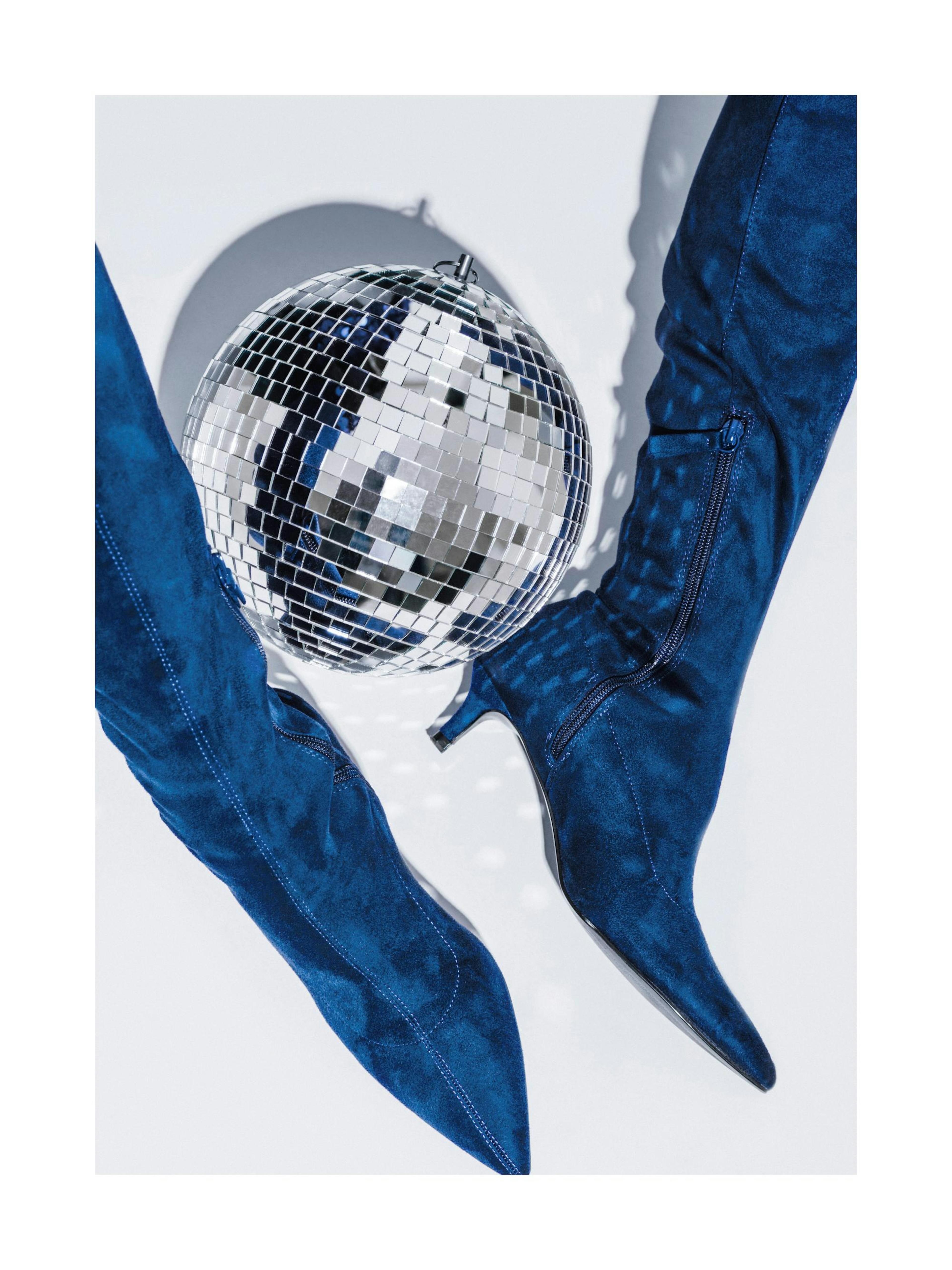 Blue Disco Print