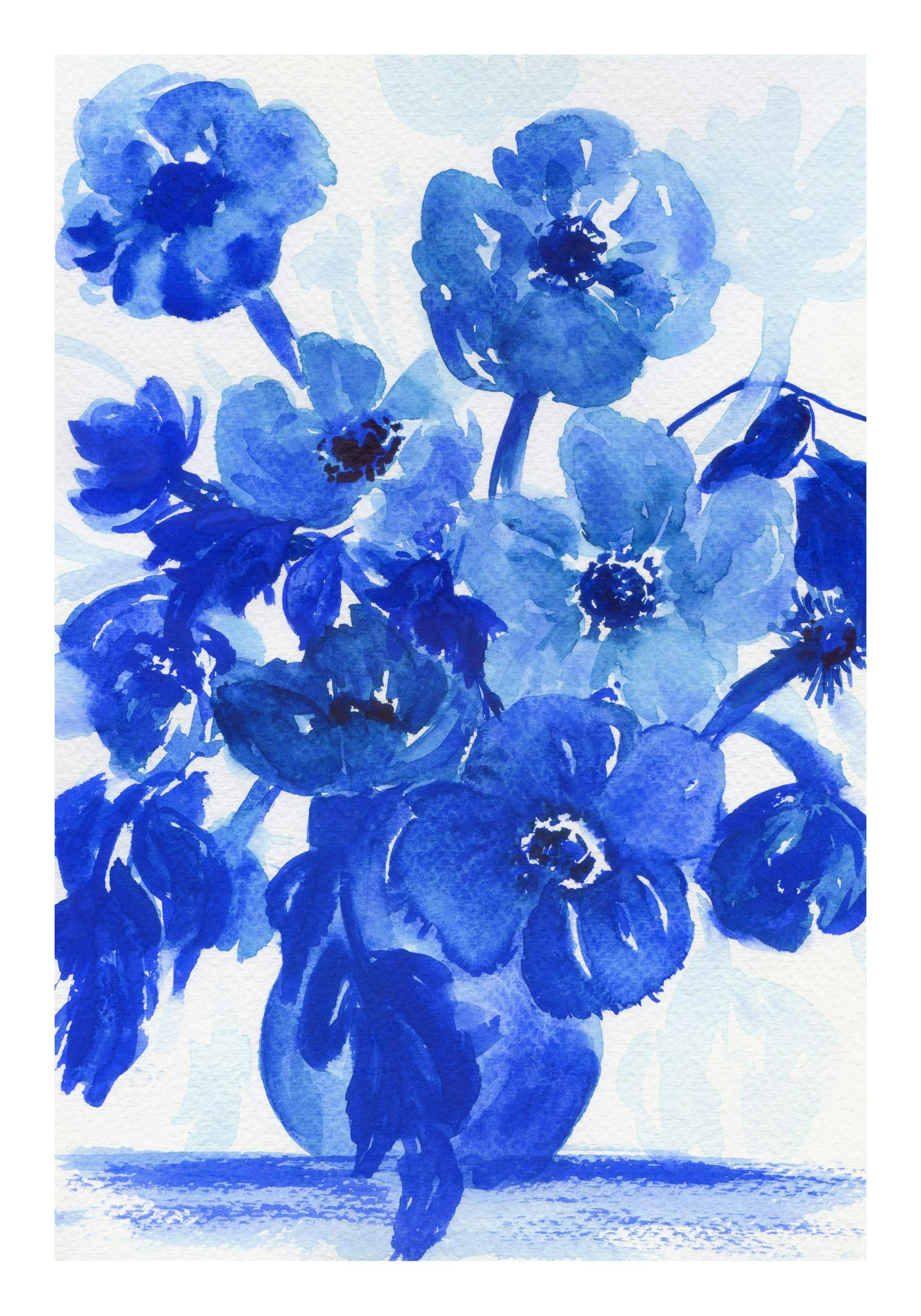 Blue Still Life Poster