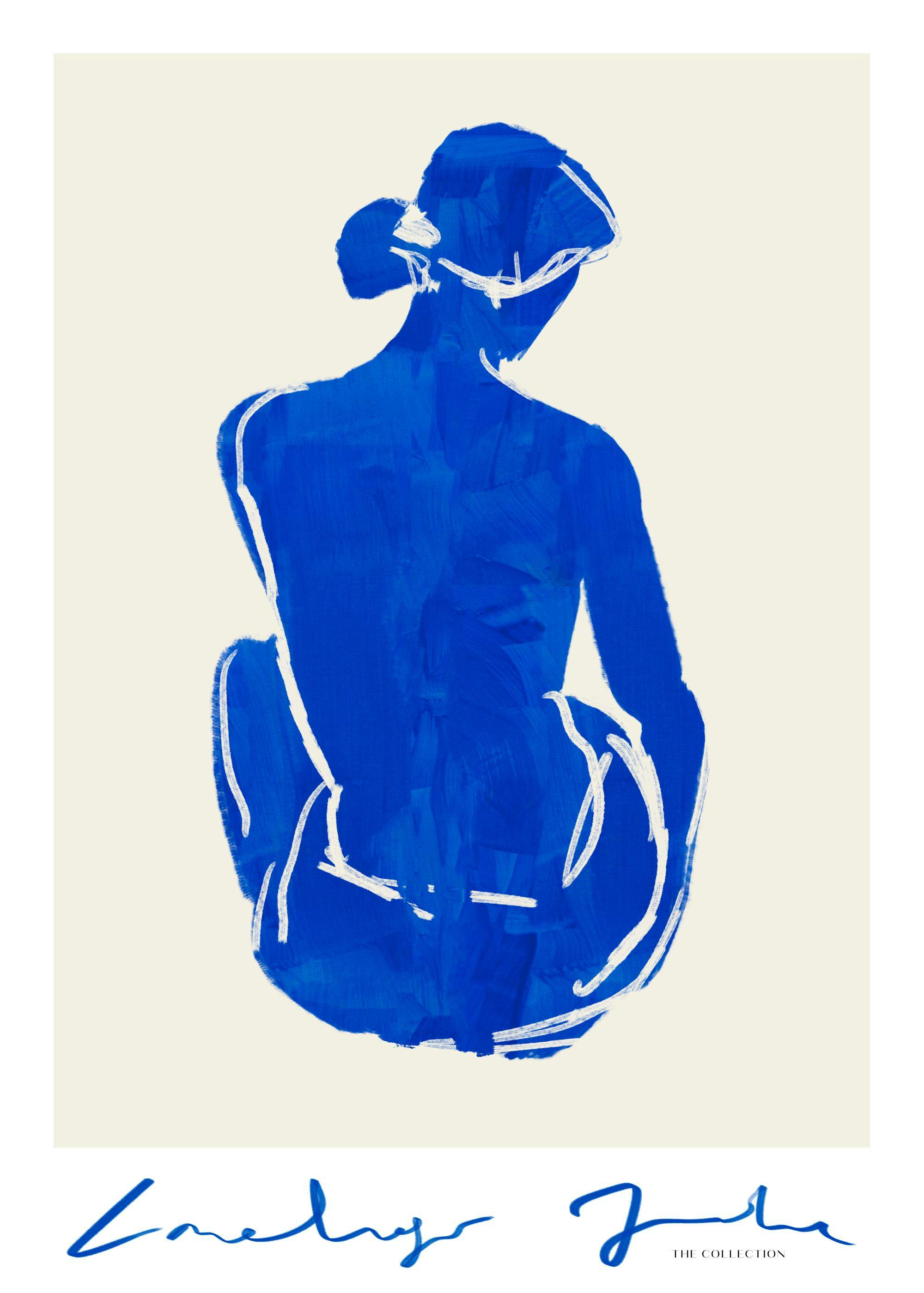 Blue Portrait No2 Plagát 0