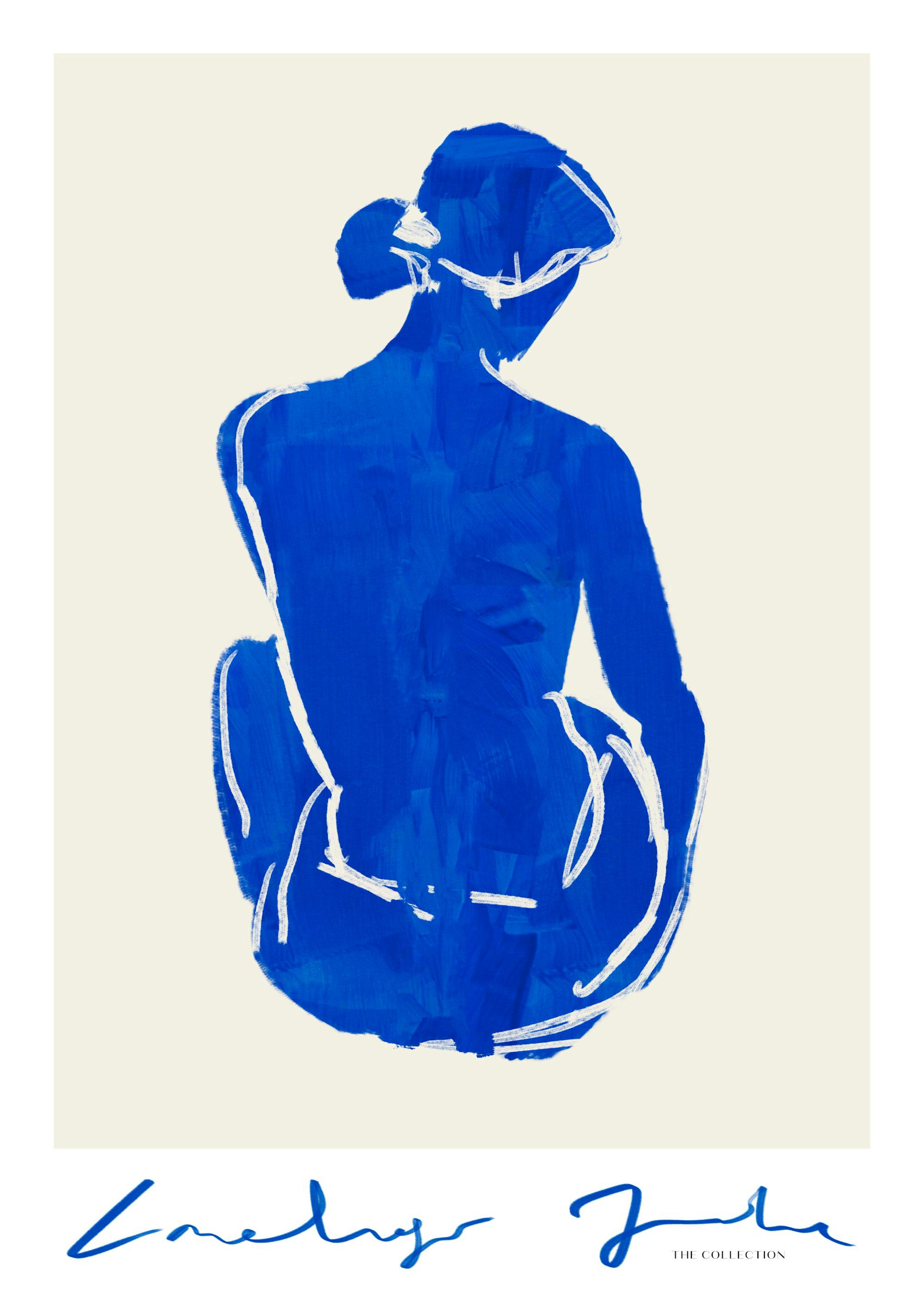 Blue Portrait No2 Print 0