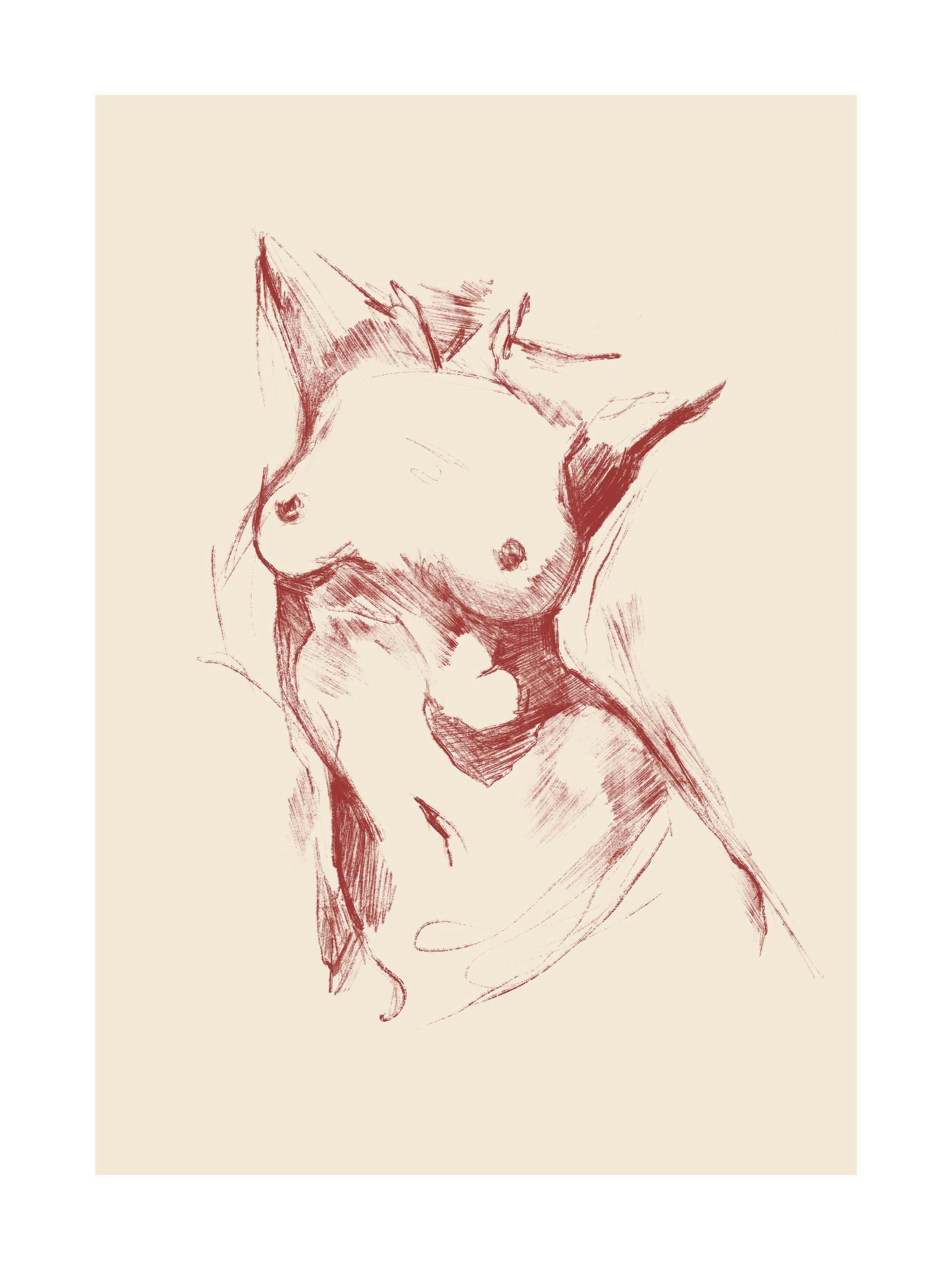 Body Sketch Print 0