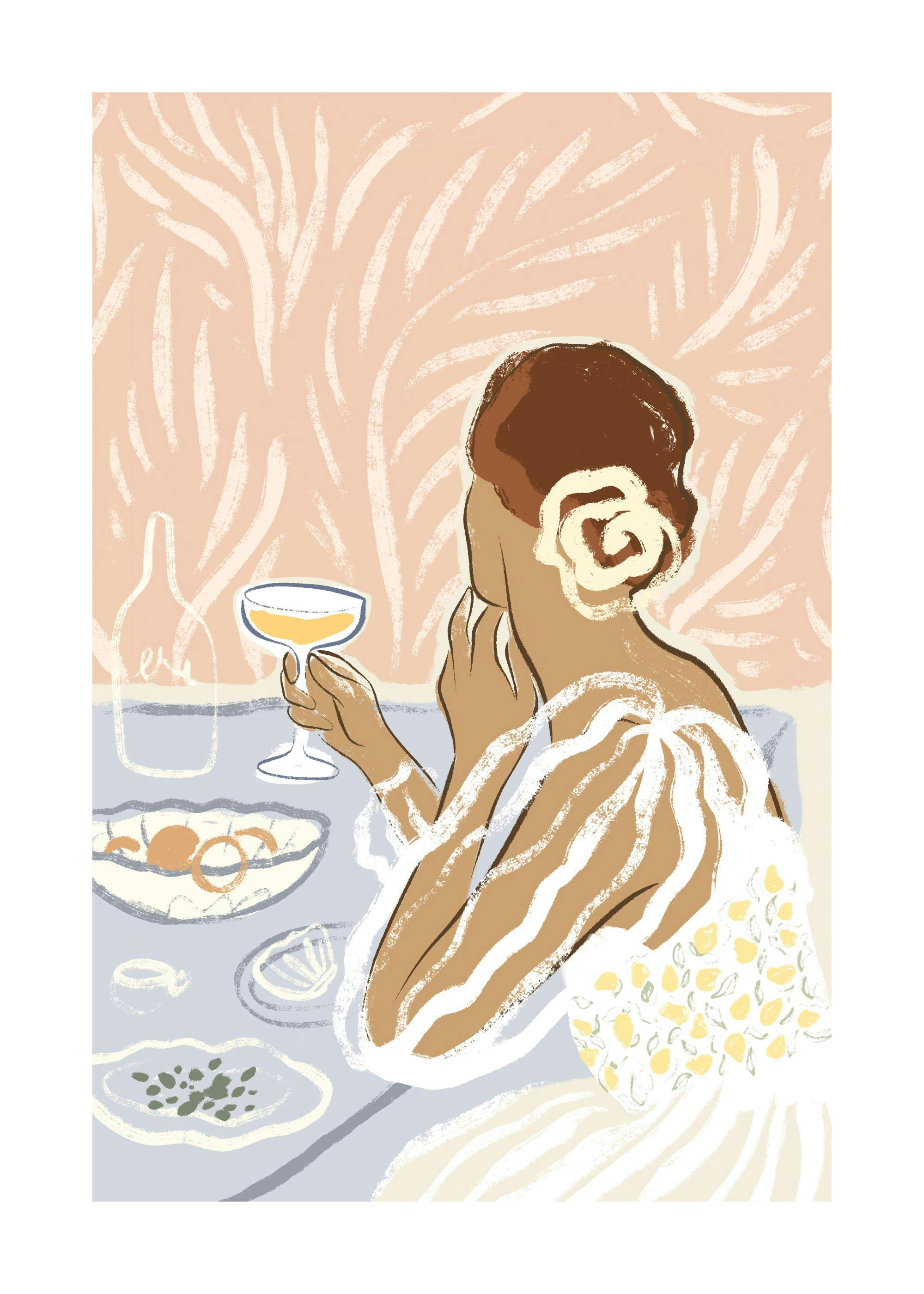 Having a Drink Poster 0
