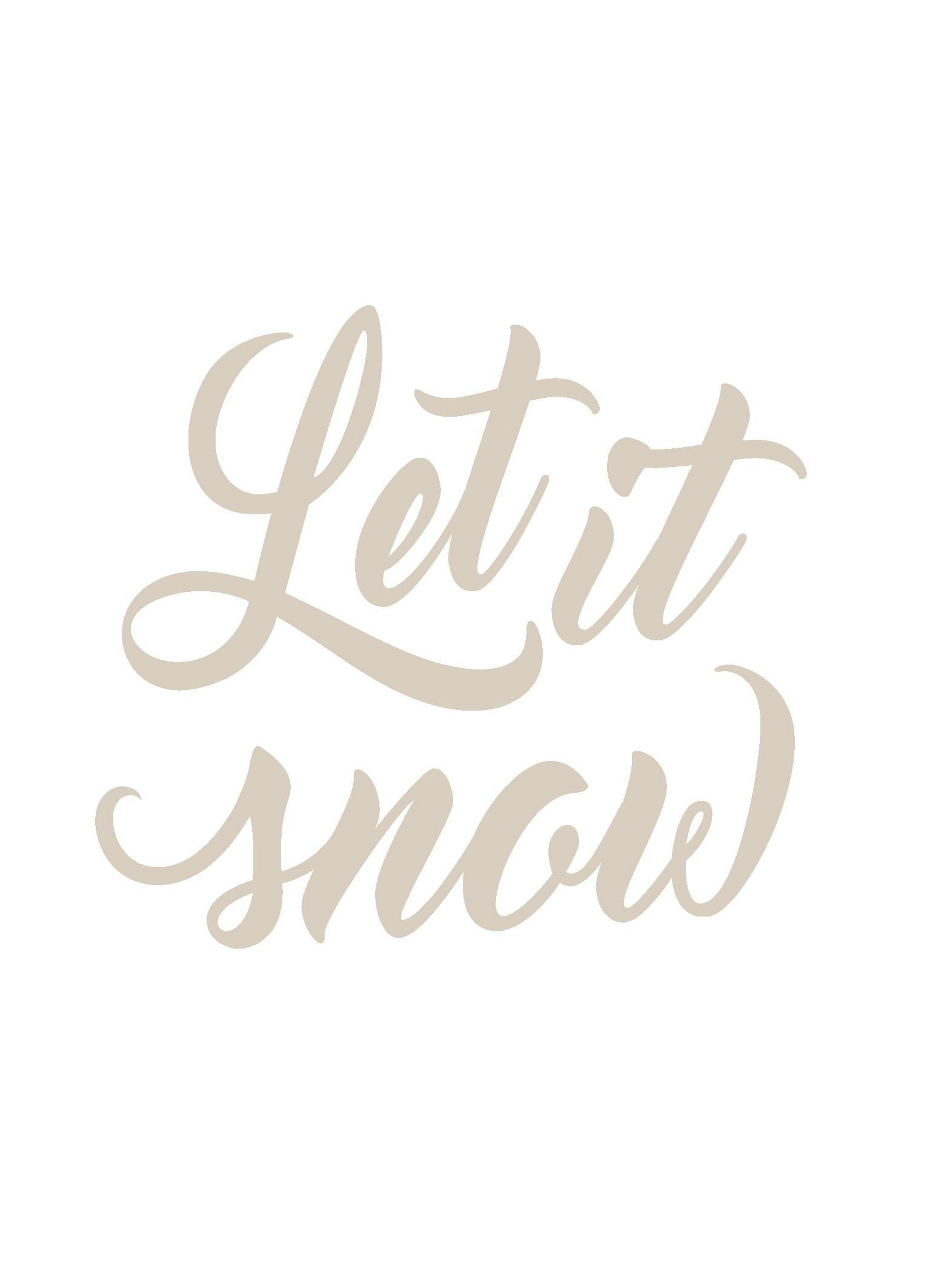 Let it Snow Plakat