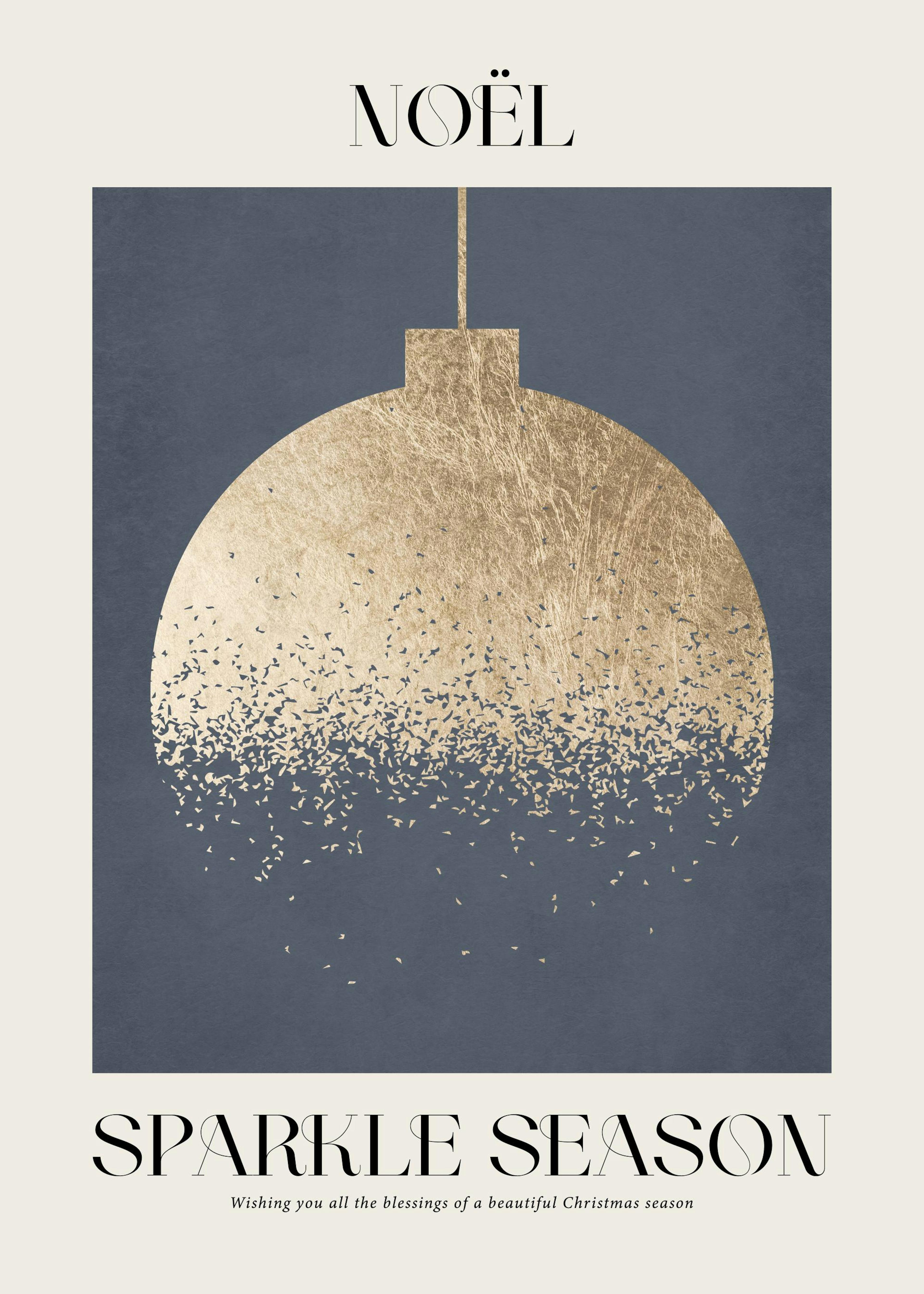 Graphic Golden Bauble Plakat 0