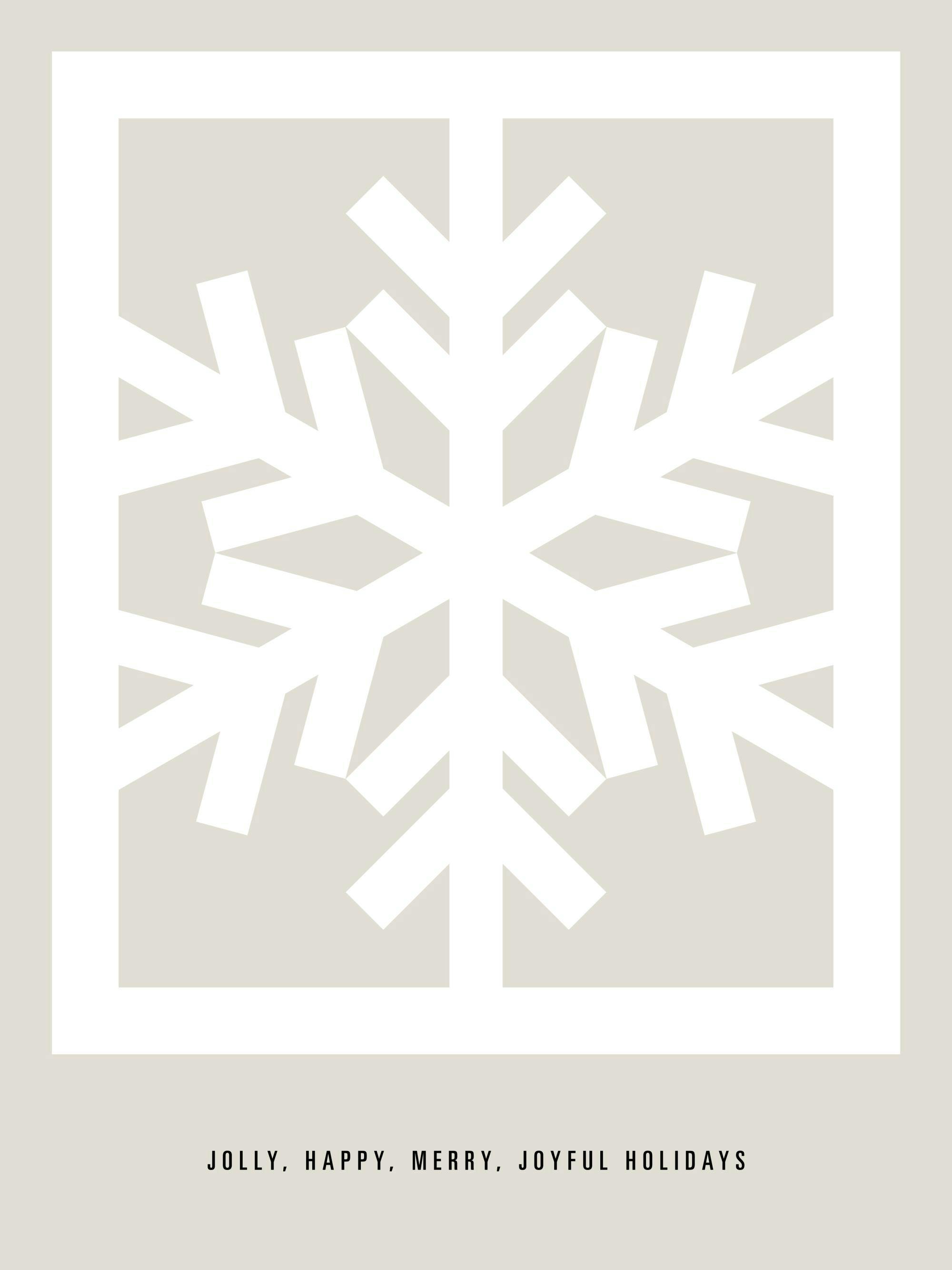 Graphic Snow Flake Print 0