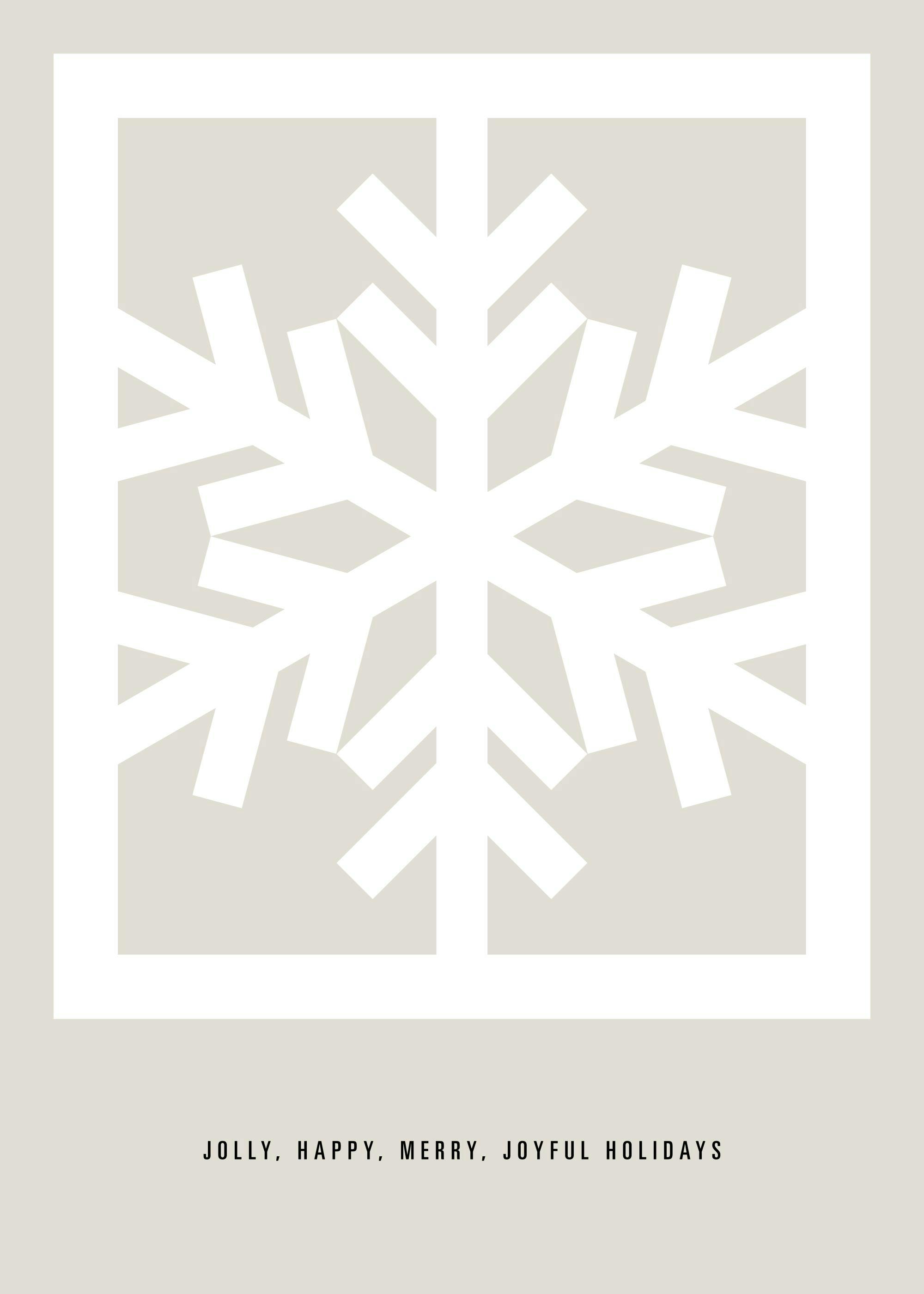Graphic Snow Flake Affiche 0