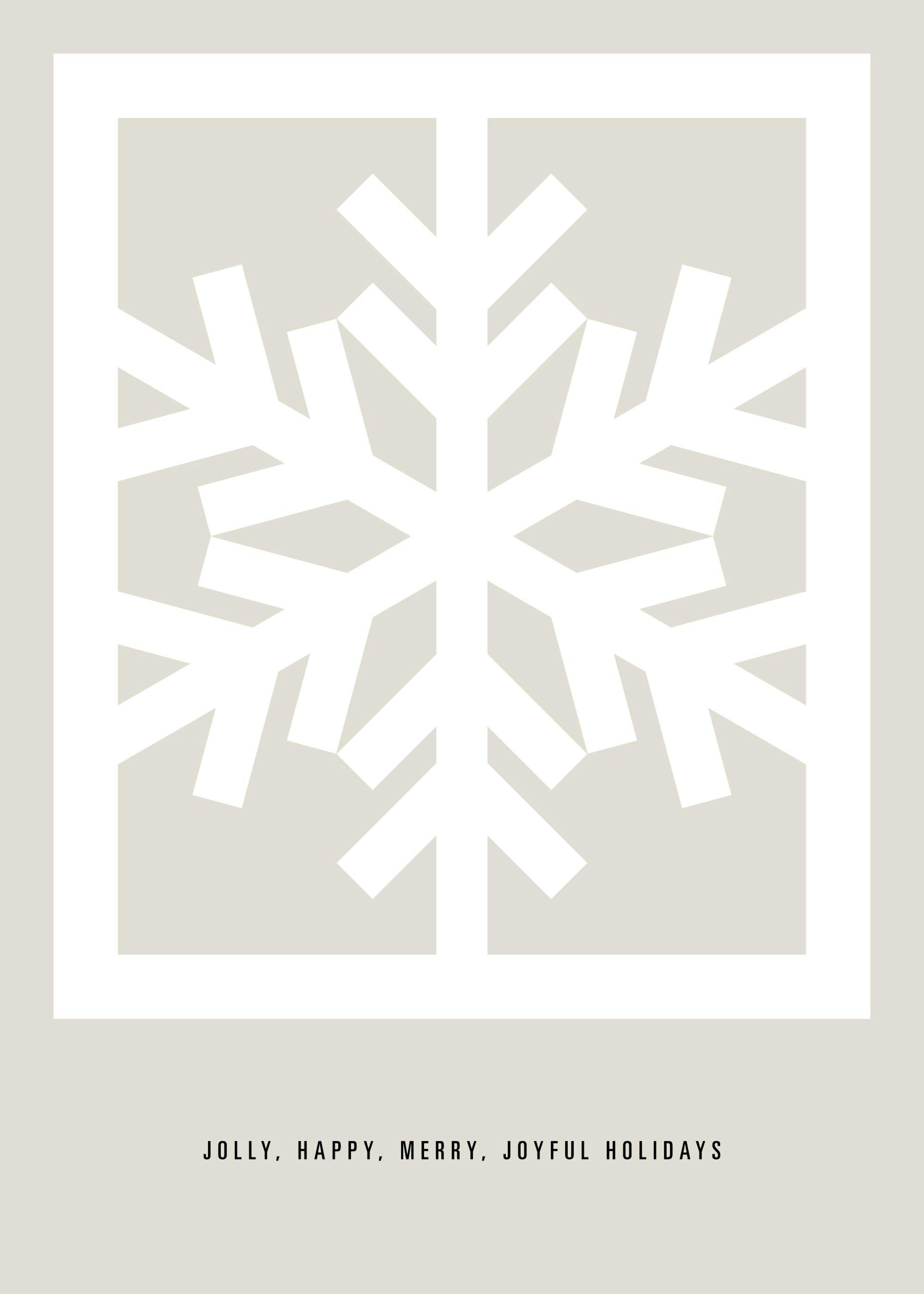 Graphic Snow Flake Affiche 0