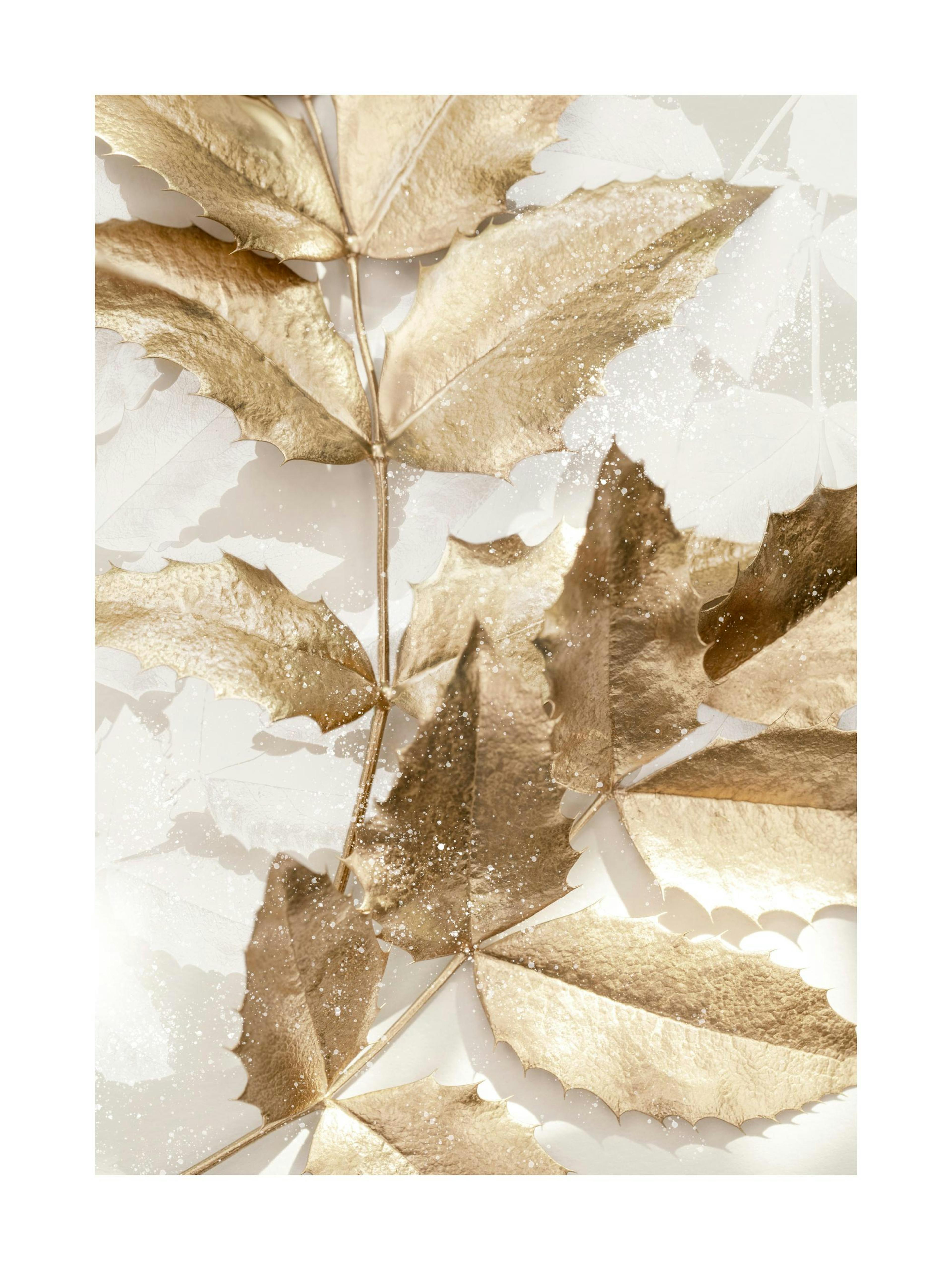 Golden Leaves No1 Print 0