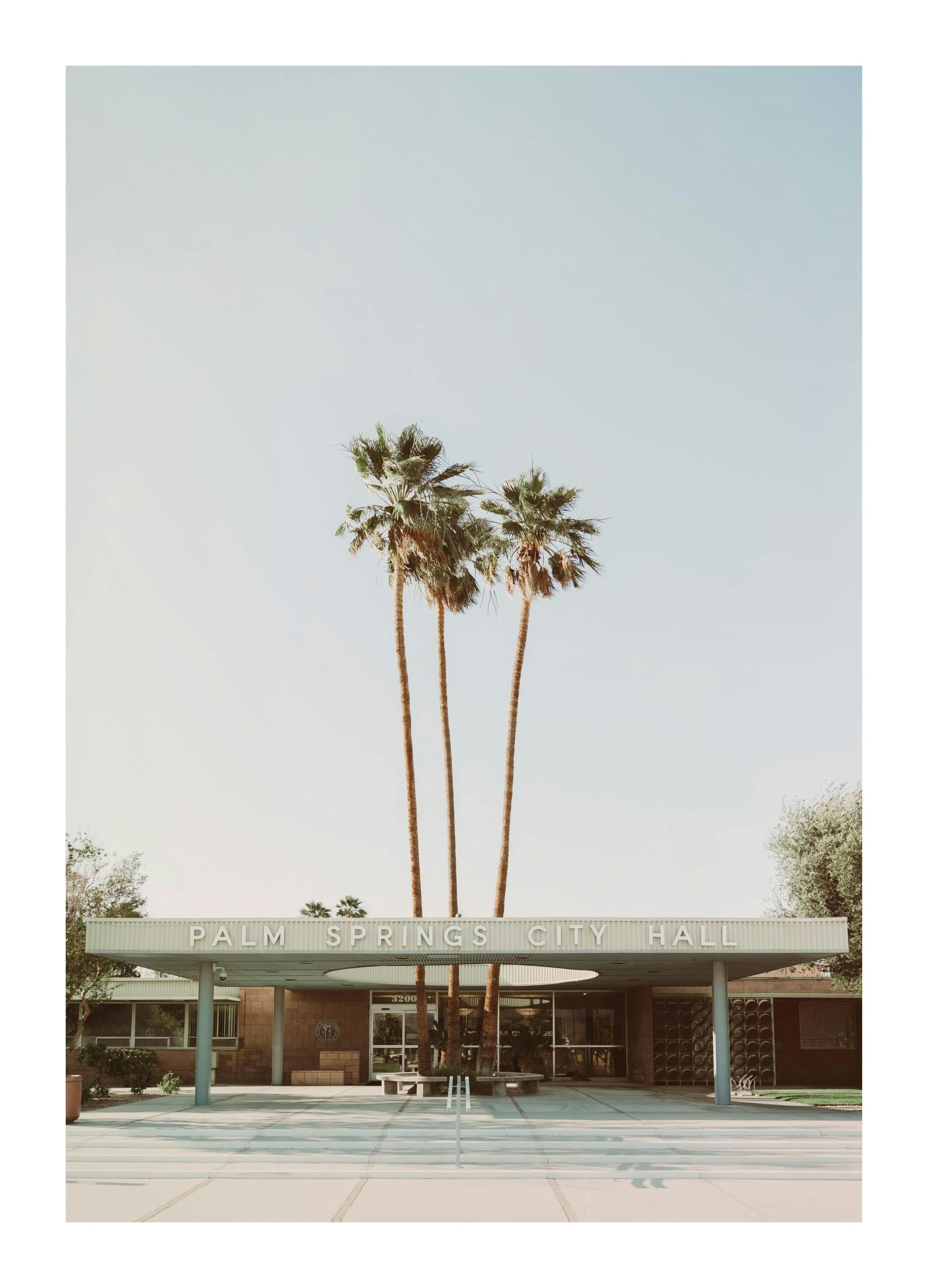 Palm Springs City Hall Print (50x70 cm)