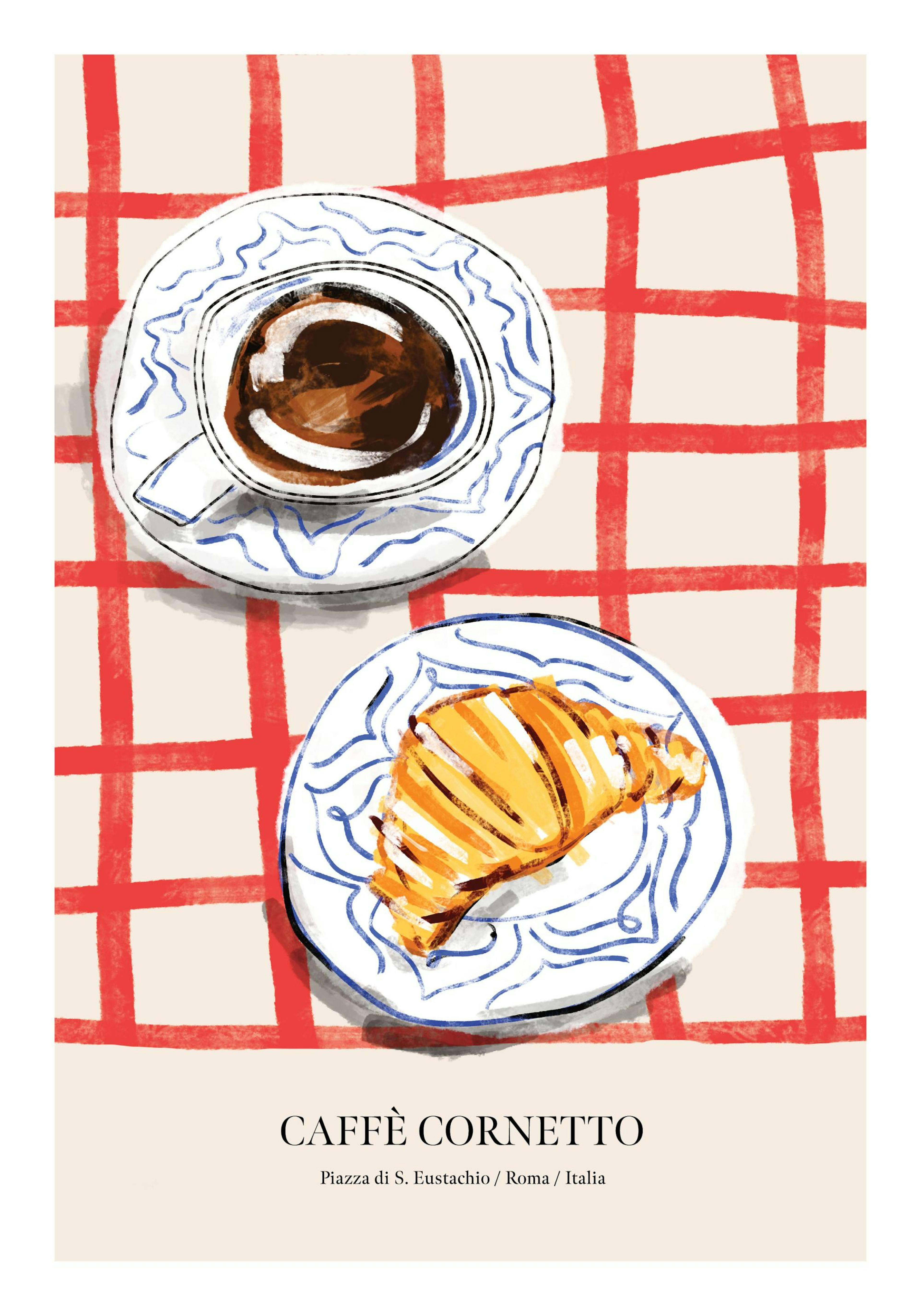 Caffè Cornetto Affiche
