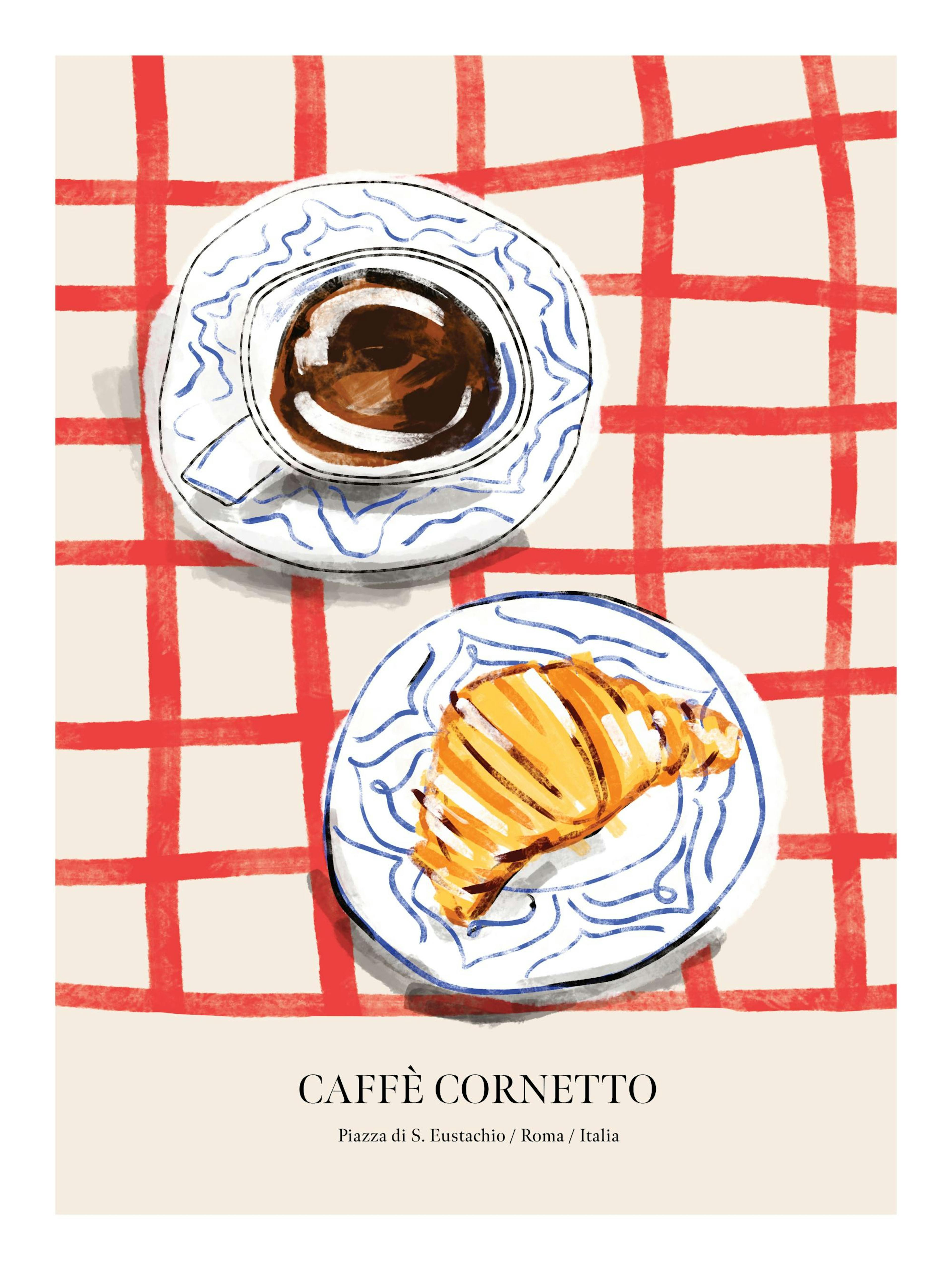 Caffè Cornetto Print