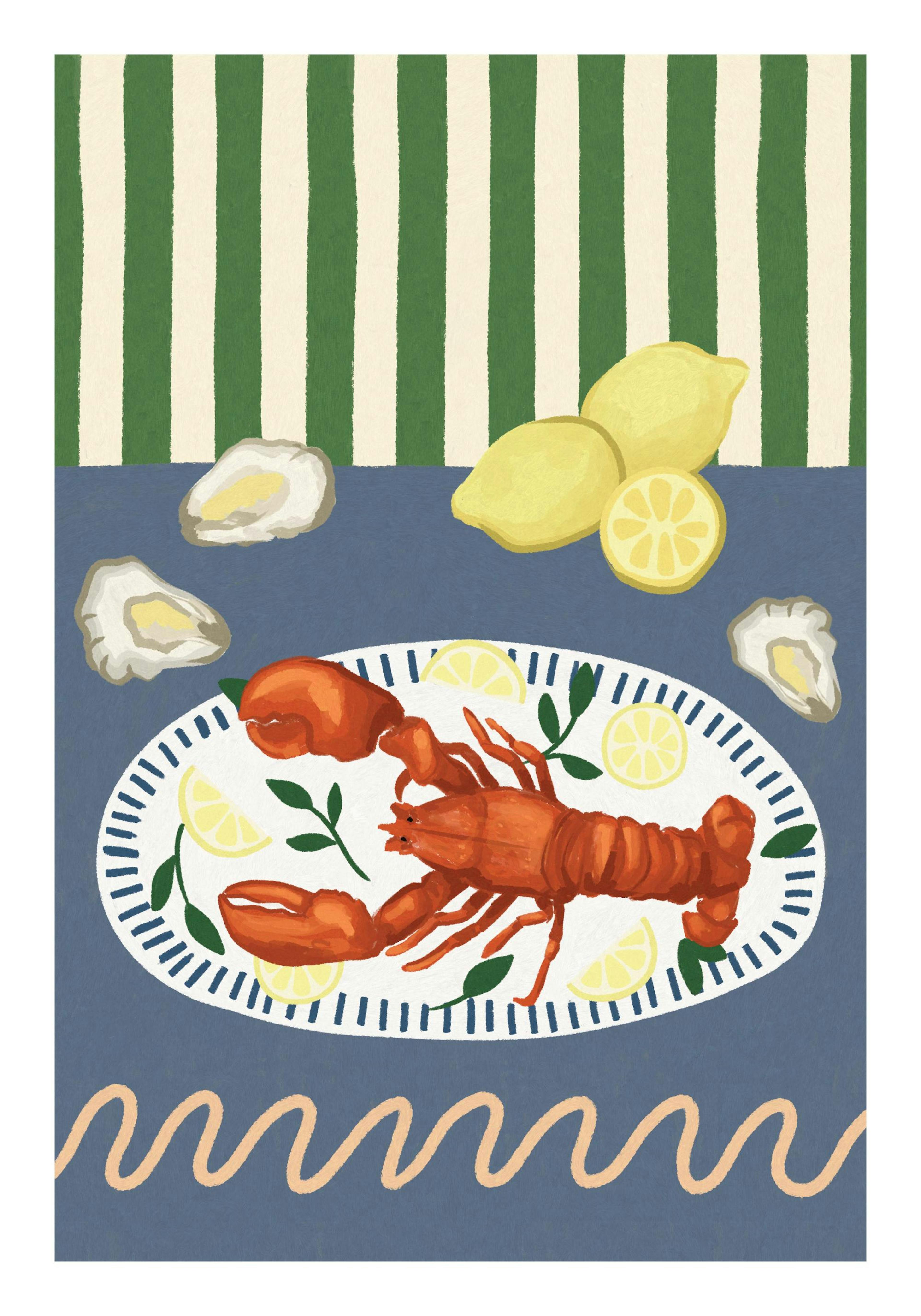 Lobster Plate Poster